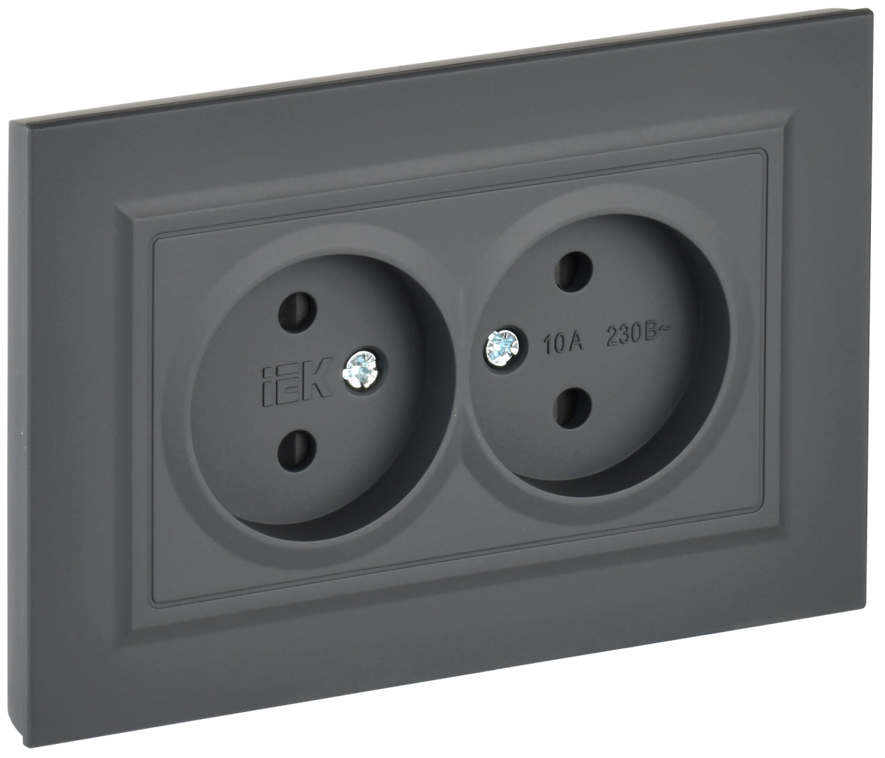 картинка BRITE Роз. 2-я без з/к с з/ш 10А в сб. РСш12-2-БрГ граф. IEK от магазина pro-decor.kz