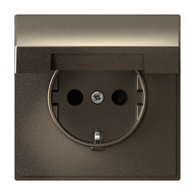 картинка Розетка ArtGallery 16А IP20 с заземл. защ. шторки с крышкой механизм мокко SE GAL000646 от магазина pro-decor.kz
