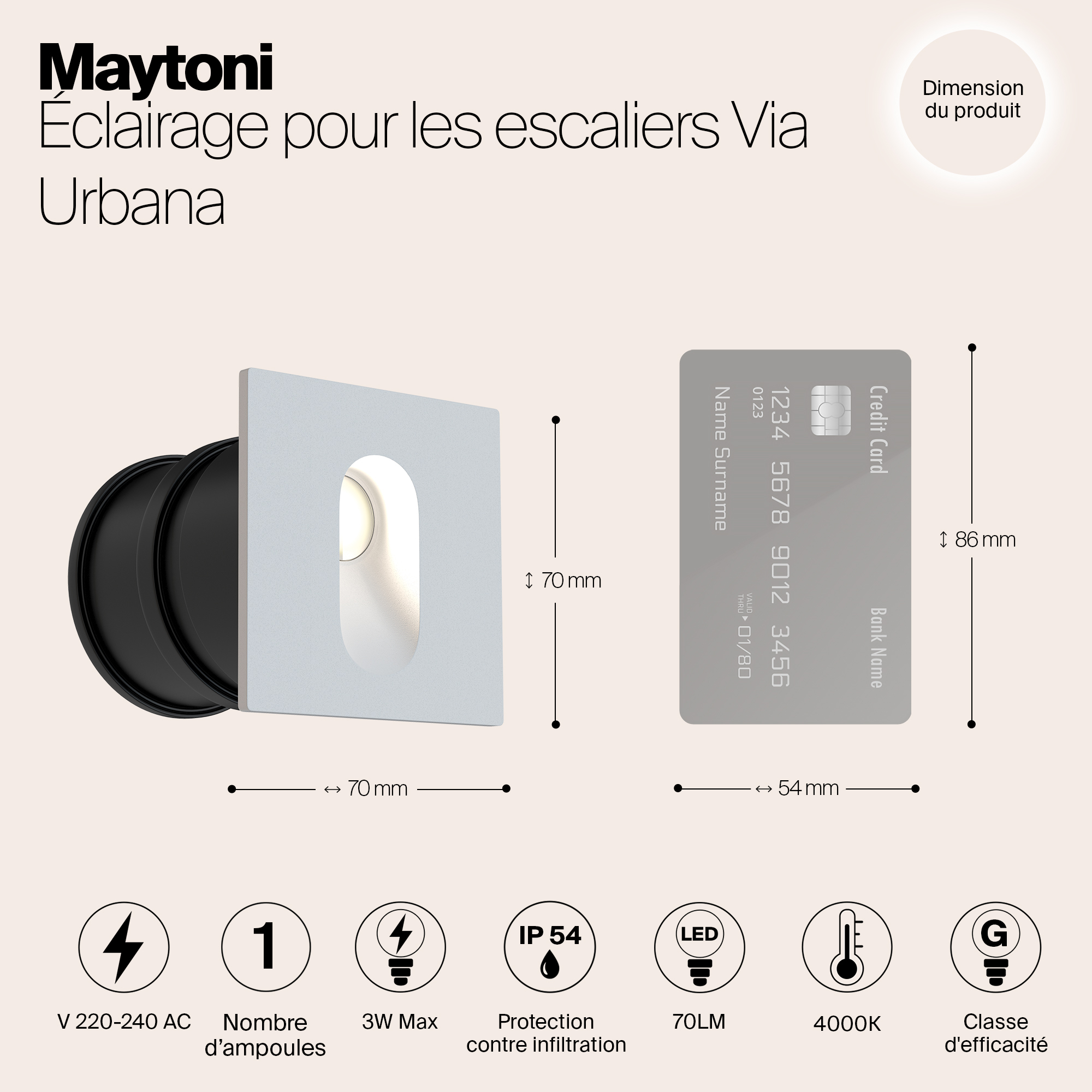 картинка Уличный светодиодный светильник Maytoni Via Urbana O022-L3W от магазина pro-decor.kz