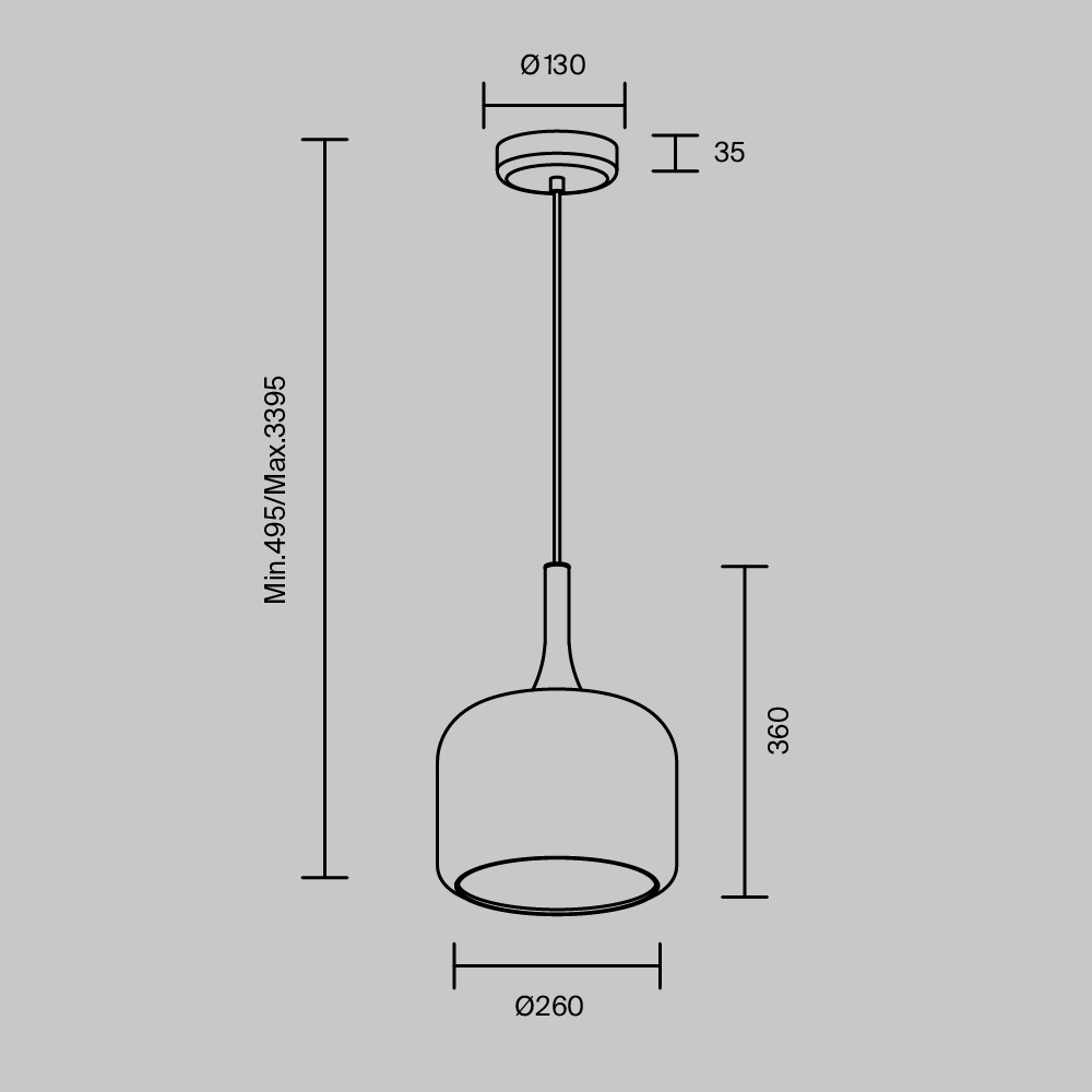 картинка Подвесной светильник Maytoni MOD286PL-L18B3K от магазина pro-decor.kz