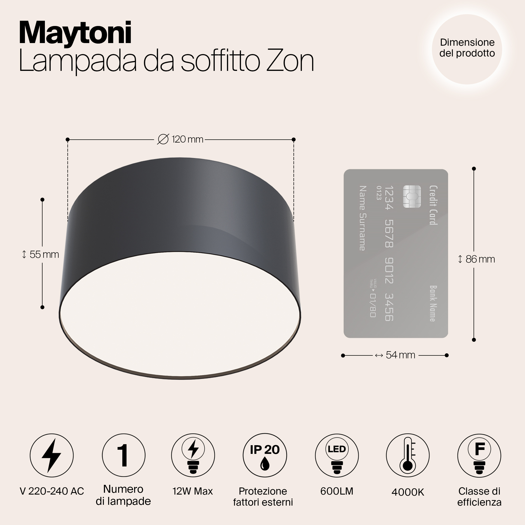 картинка Потолочный светодиодный светильник Maytoni Zon C032CL-L12B4K магазин pro-decor.kz являющийся официальным дистрибьютором в Казахстане картинка Потолочный светодиодный светильник Maytoni Zon C032CL-L12B4K от магазина pro-decor.kz
