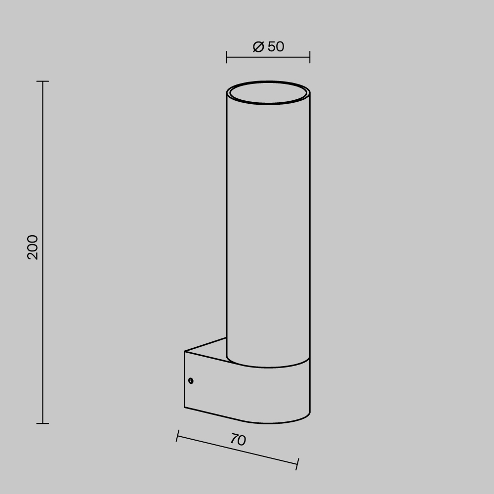картинка Уличный настенный светильник Outdoor O508WL-L5B3K TUBE от магазина pro-decor.kz