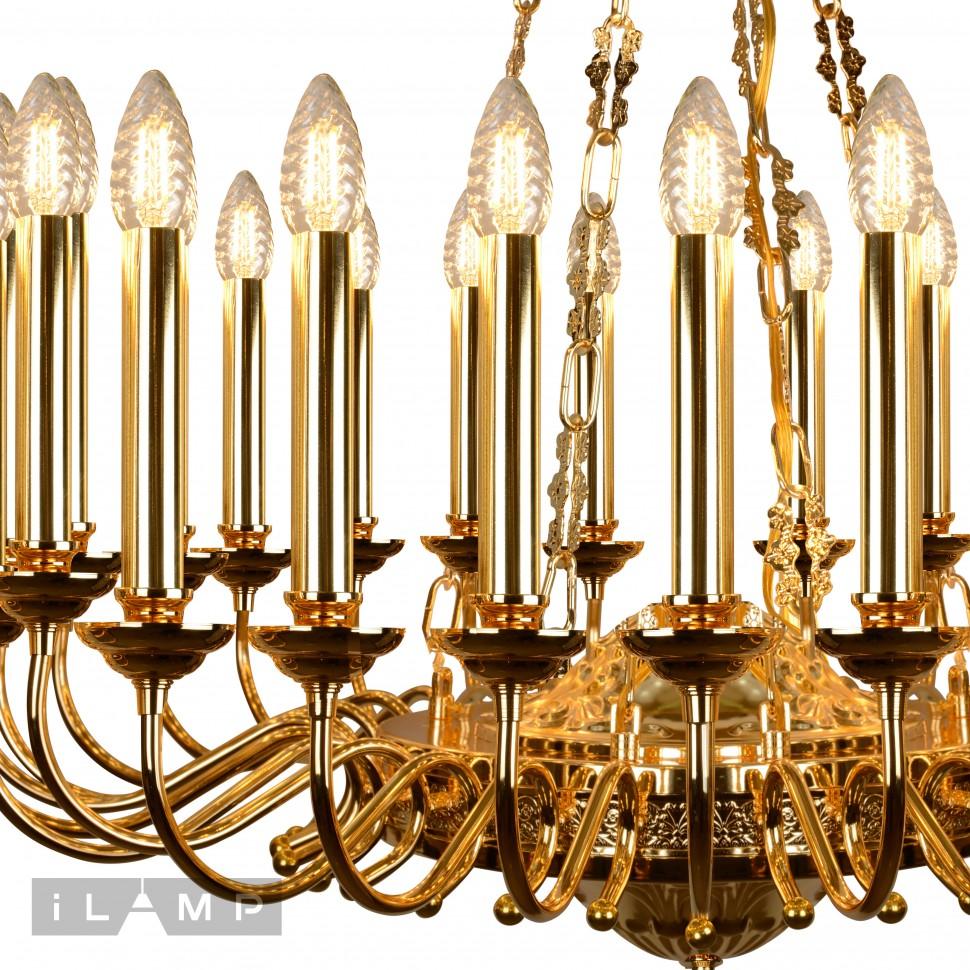 картинка Подвесная люстра iLamp Louvre MD8551-30 GD магазин pro-decor.kz являющийся официальным дистрибьютором в Казахстане картинка Подвесная люстра iLamp Louvre MD8551-30 GD от магазина pro-decor.kz