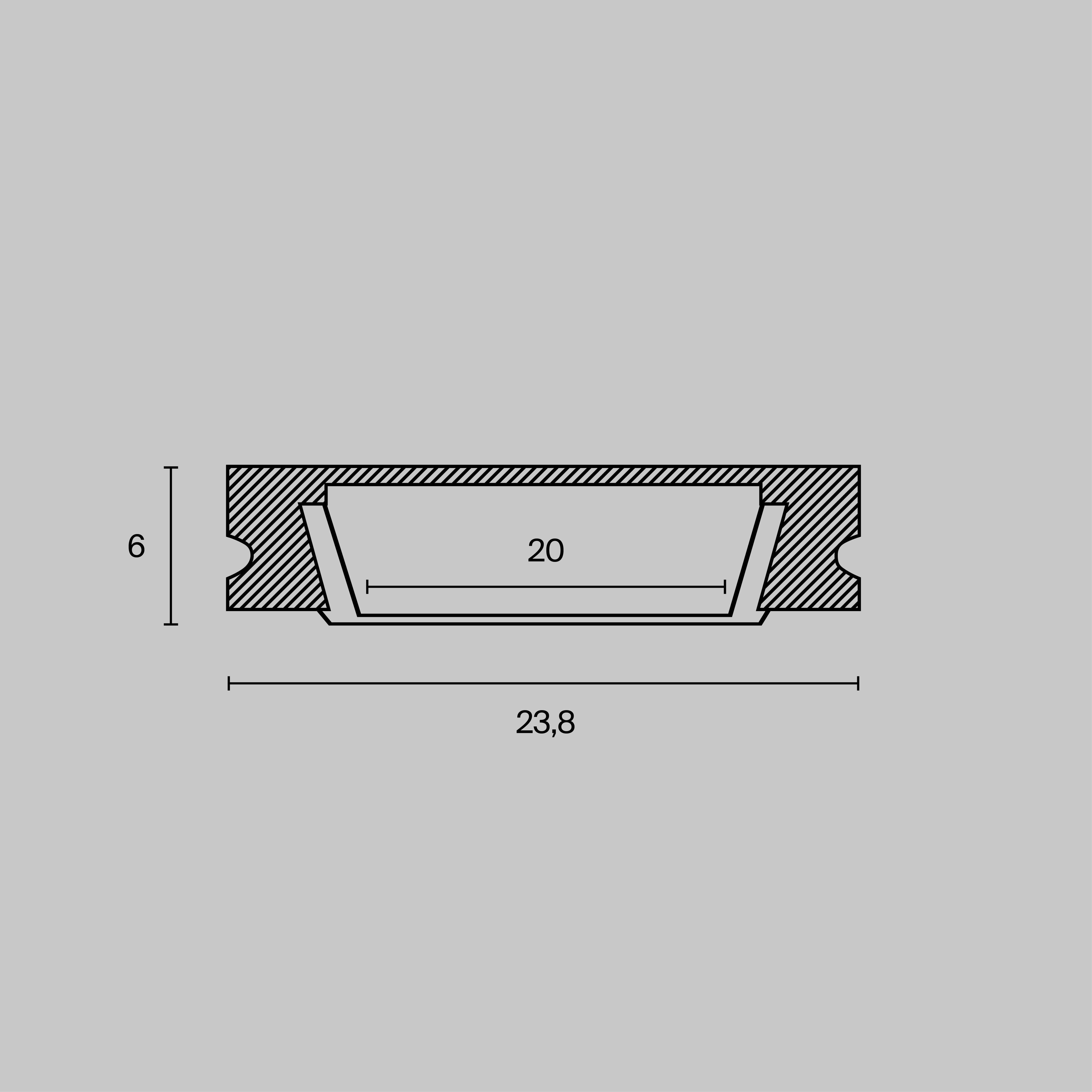 картинка Комплектующие к светодиодной ленте Technical ALM002S-2M от магазина pro-decor.kz