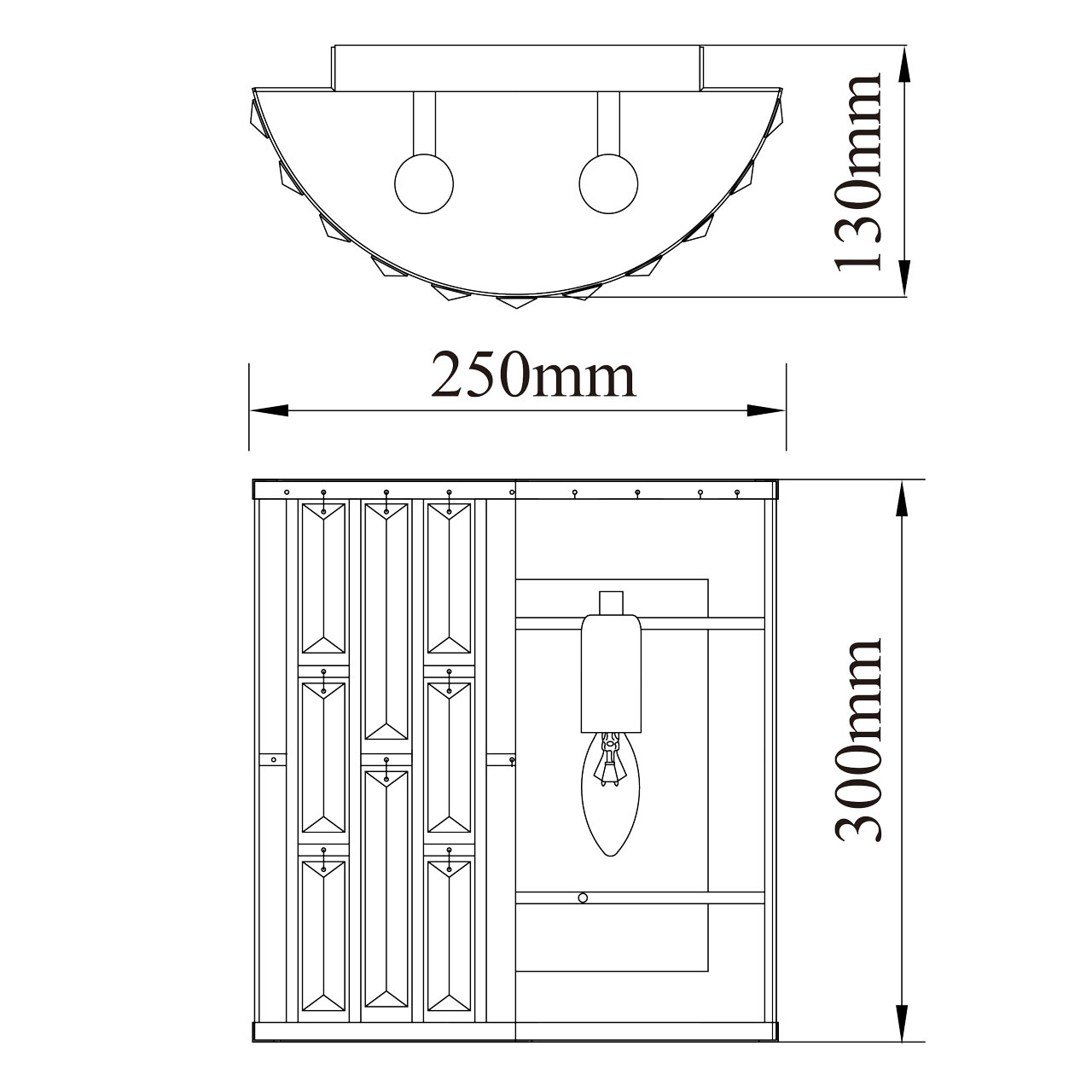 картинка Настенный светильник MW-Light Монарх 1 121020102 от магазина pro-decor.kz
