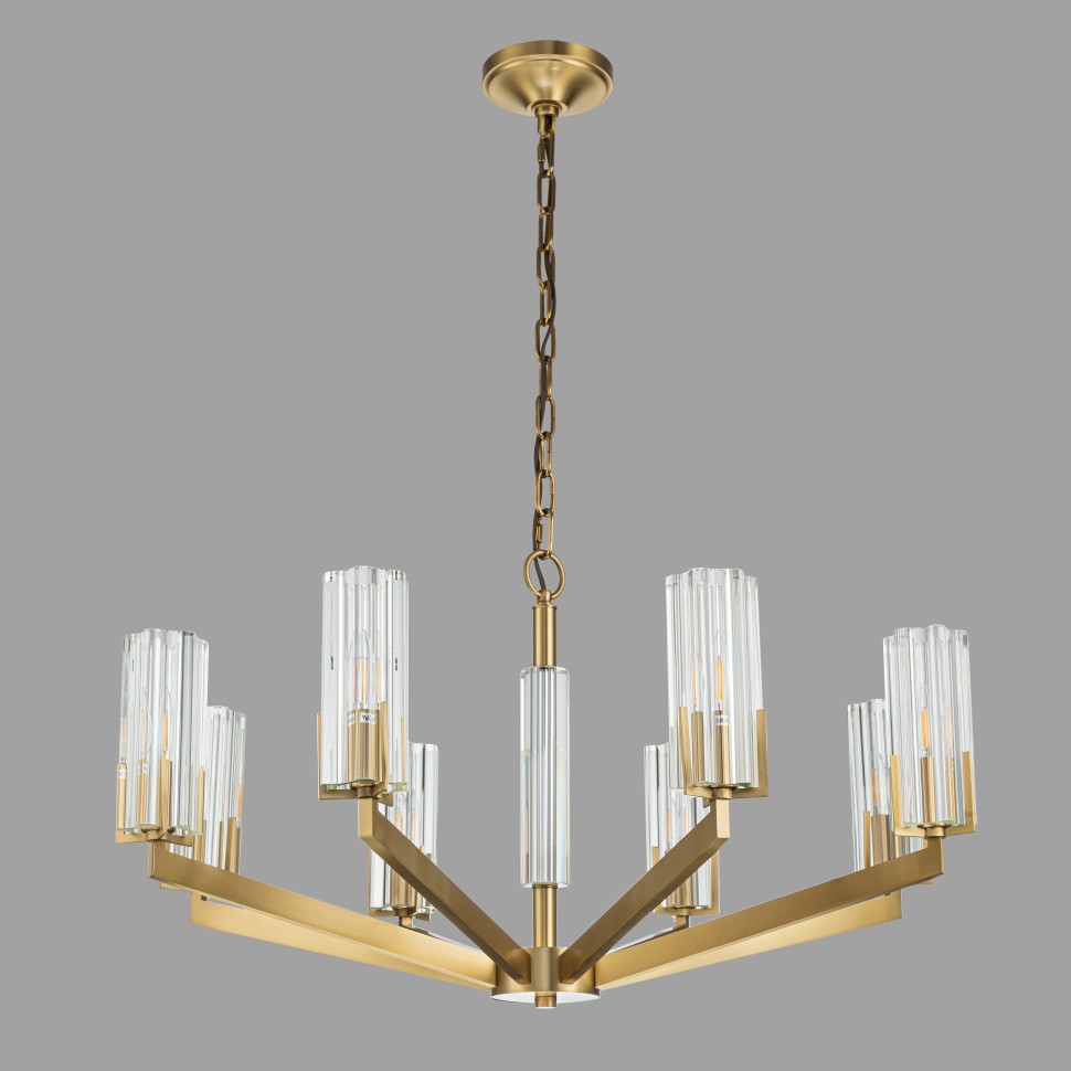 картинка Люстра подвесная Belfast Malone 6035-8 BR CL от магазина pro-decor.kz