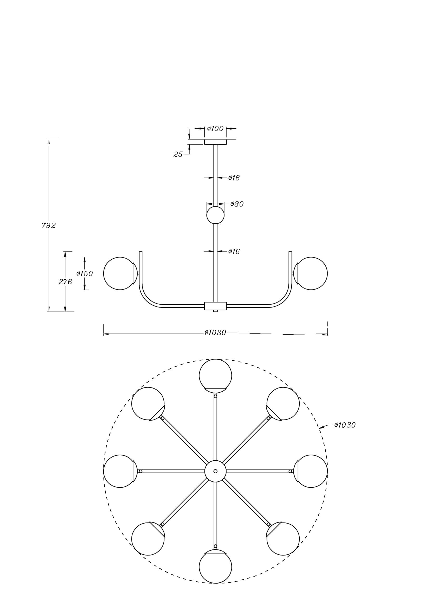 картинка Подвесной светильник Maytoni MOD109PL-08BS магазин pro-decor.kz являющийся официальным дистрибьютором в Казахстане картинка Подвесной светильник Maytoni MOD109PL-08BS от магазина pro-decor.kz