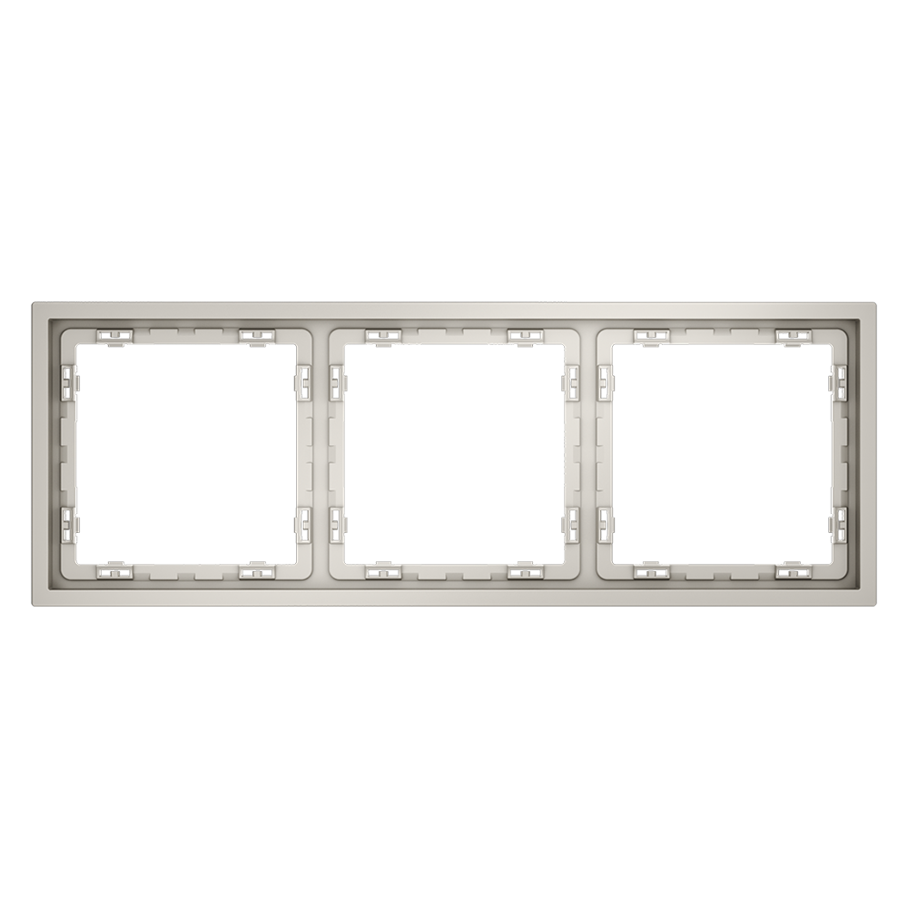картинка Рамка пластиковая VOLTUM S70 на 3 поста, (кашемир) VLS100303 от магазина pro-decor.kz