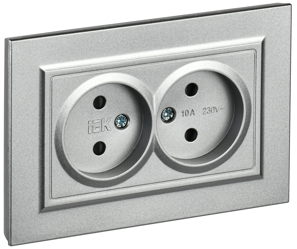 картинка BRITE Роз. 2-я без з/к с з/ш 10А в сб. РСш12-2-БрА алюм. IEK магазин pro-decor.kz являющийся официальным дистрибьютором в Казахстане картинка BRITE Роз. 2-я без з/к с з/ш 10А в сб. РСш12-2-БрА алюм. IEK от магазина pro-decor.kz