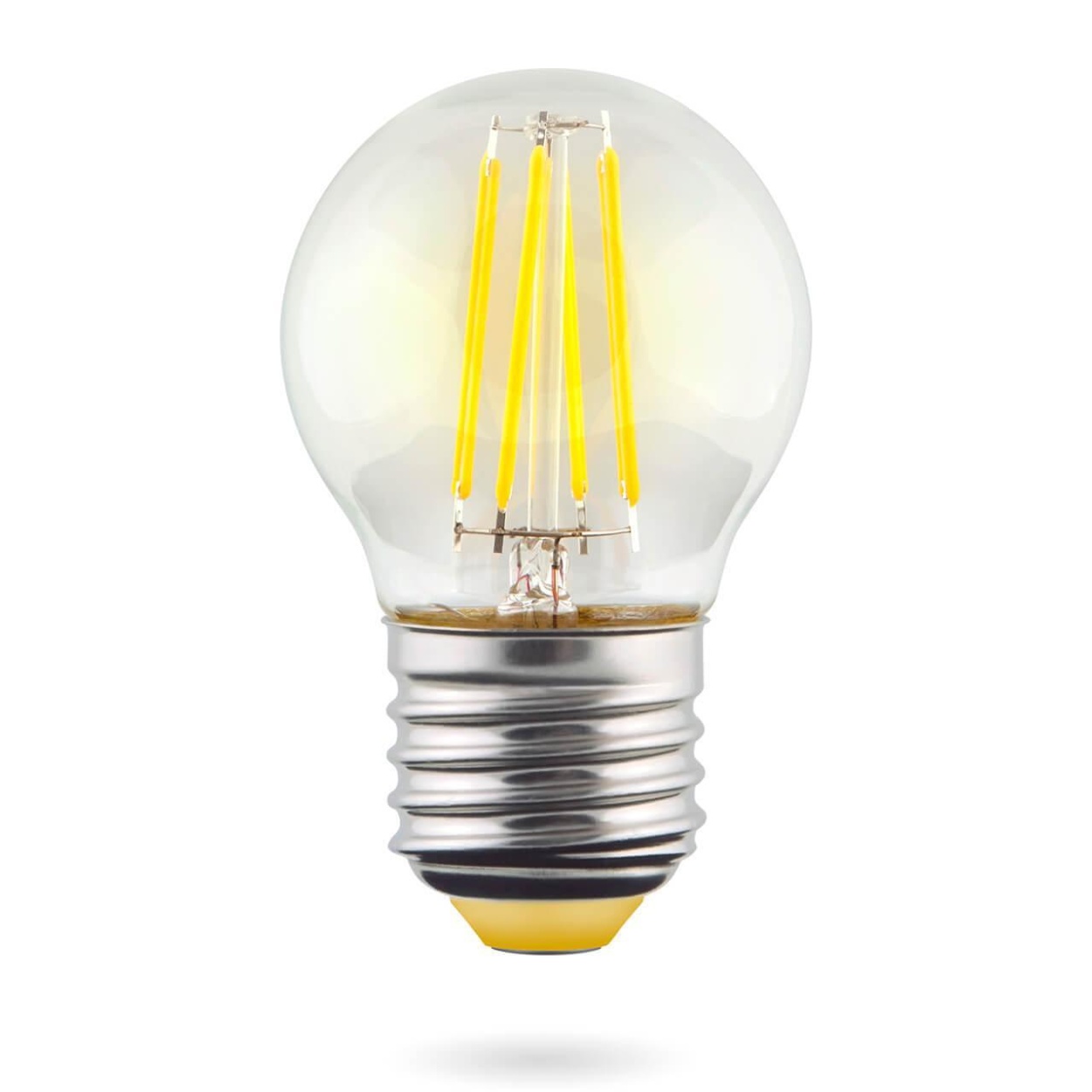 картинка Лампа светодиодная филаментная Voltega E27 6W 4000К прозрачная VG10-G1E27cold6W-F 7024 от магазина pro-decor.kz