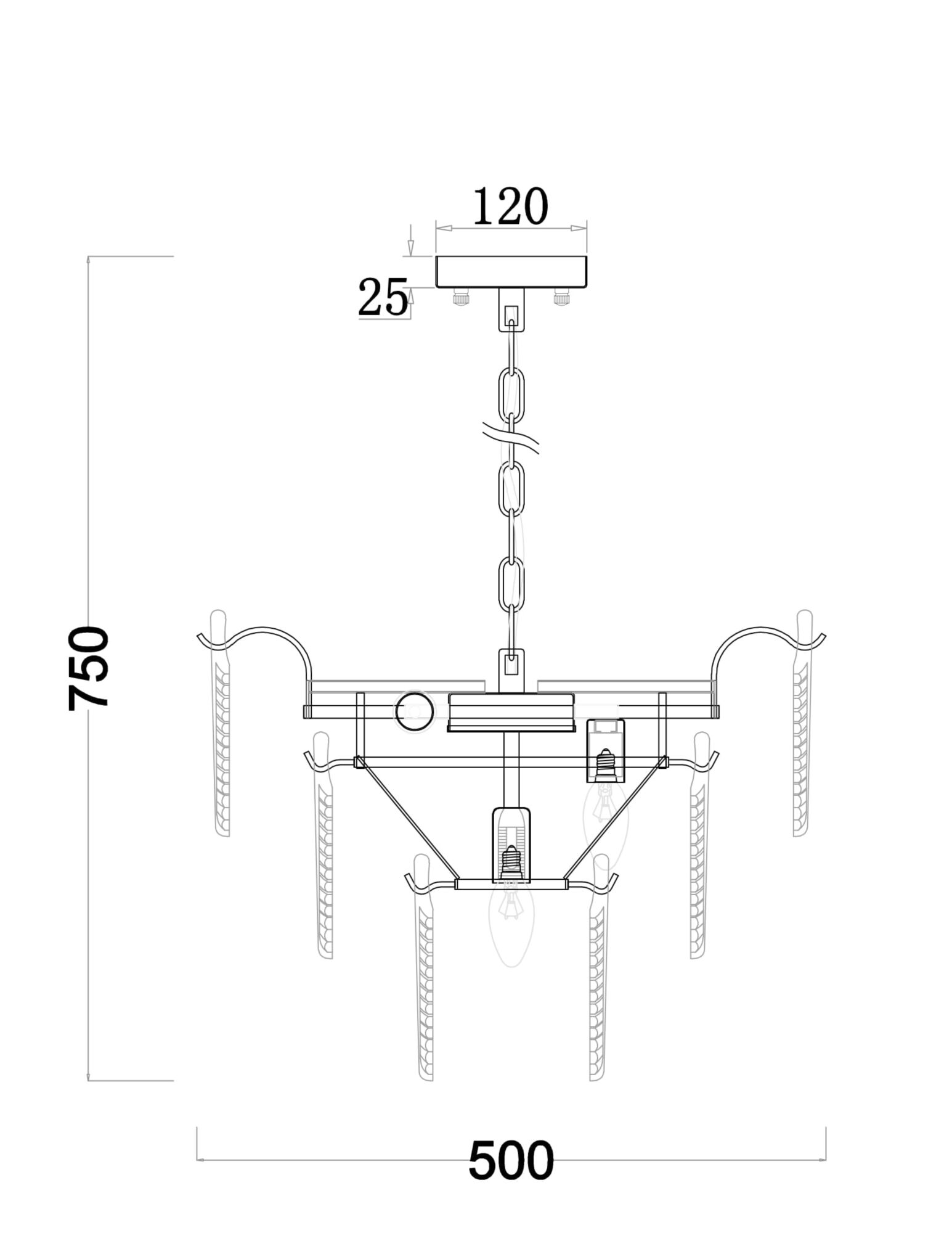 картинка Люстра Freya FR5143PL-07G от магазина pro-decor.kz
