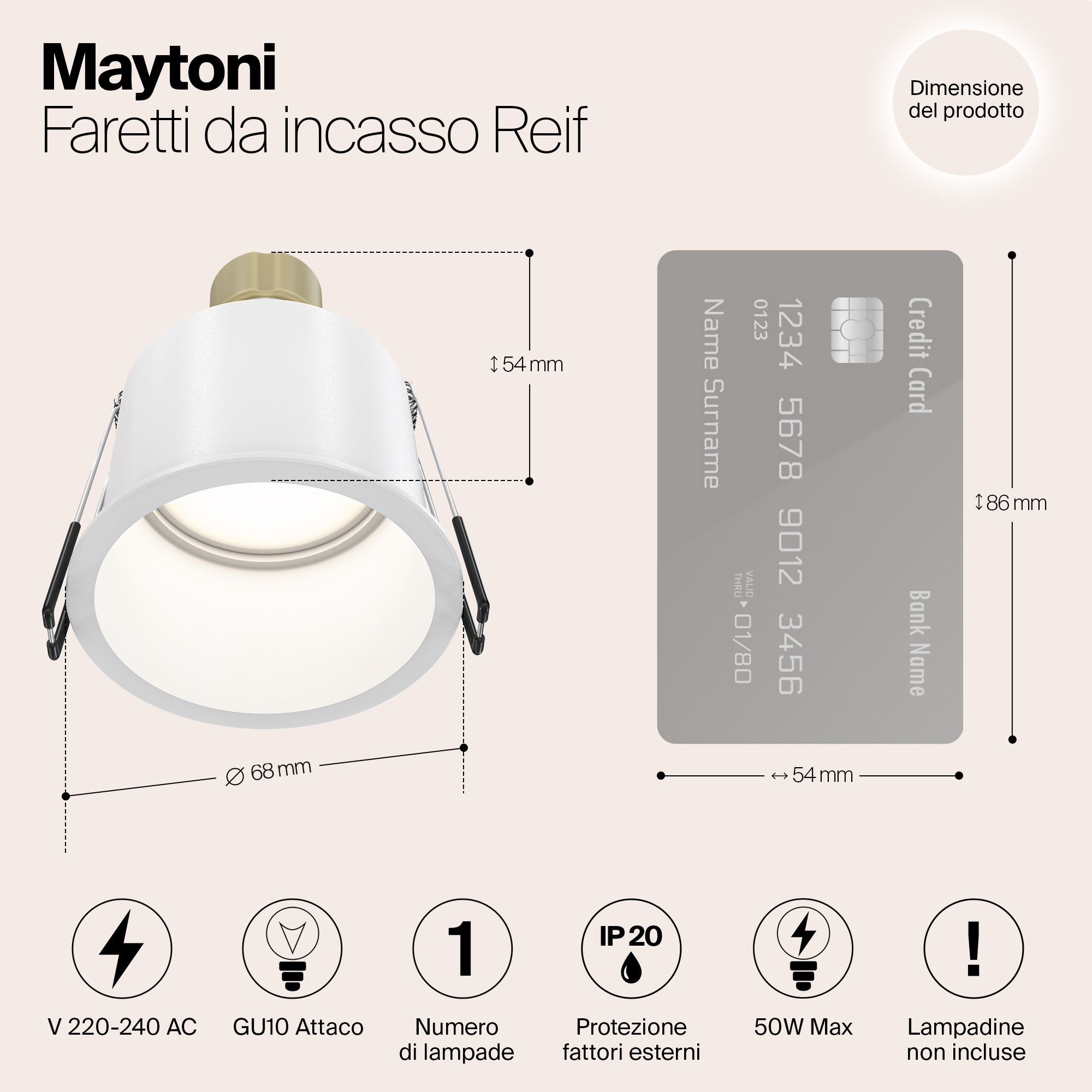 картинка Встраиваемый светильник Maytoni Reif DL049-01W магазин pro-decor.kz являющийся официальным дистрибьютором в Казахстане картинка Встраиваемый светильник Maytoni Reif DL049-01W от магазина pro-decor.kz