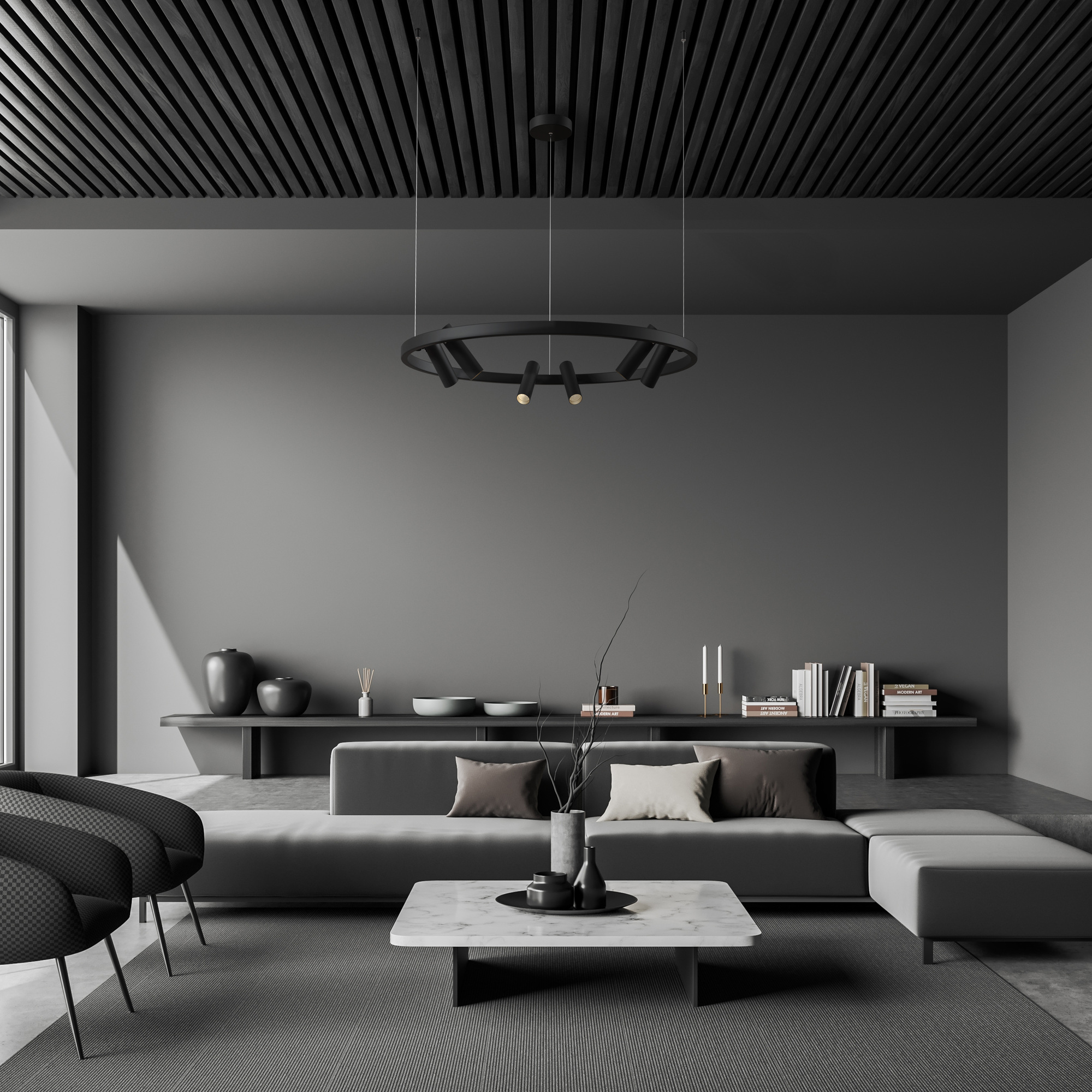 картинка Подвесной светильник Maytoni MOD102PL-L42BK от магазина pro-decor.kz
