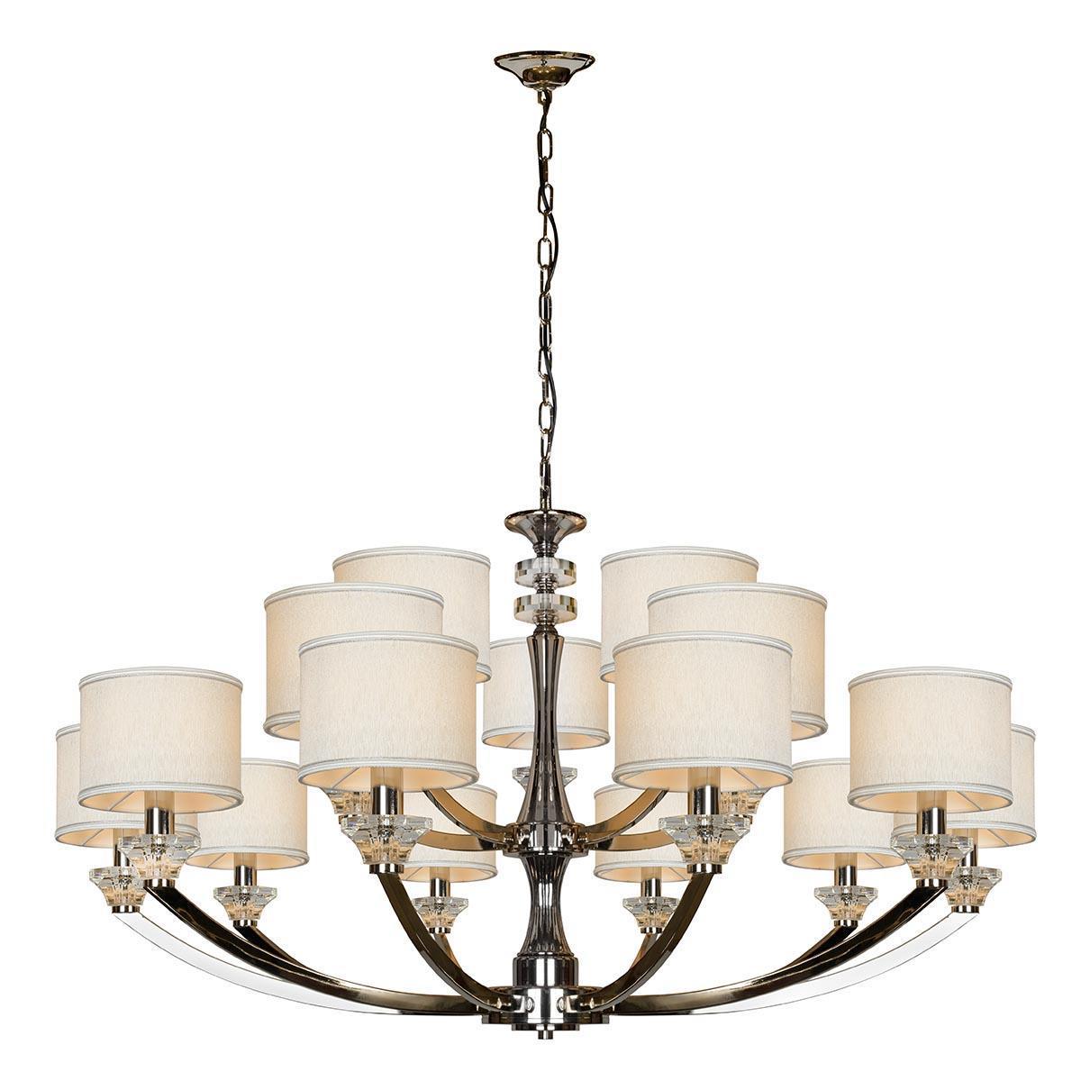 картинка Подвесная люстра iLamp Oxford 85175/10+5 CR от магазина pro-decor.kz