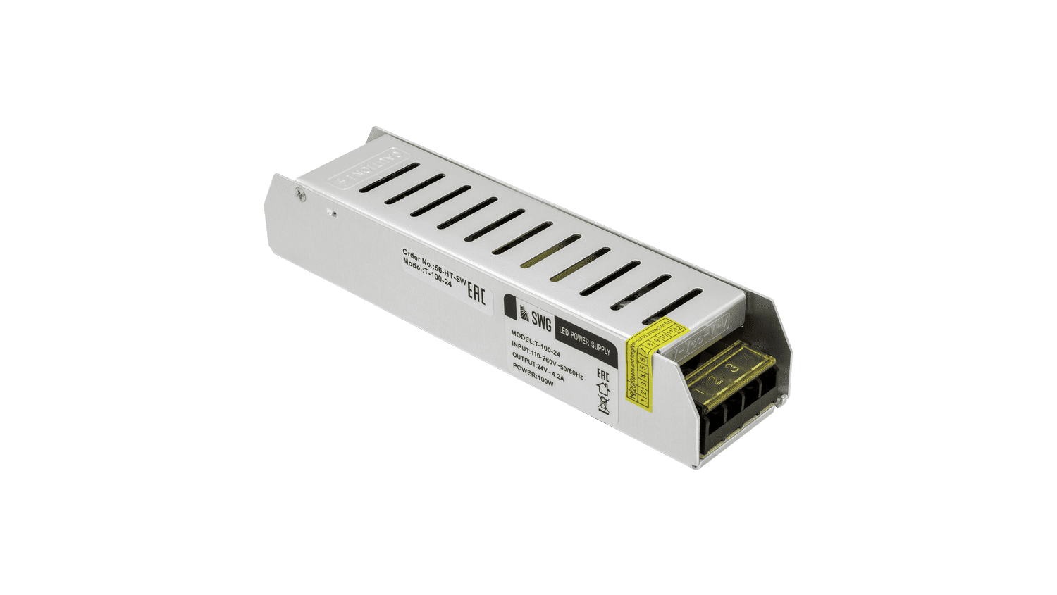 картинка Блок питания компактный /узкий/, 100 W, 24V от магазина pro-decor.kz