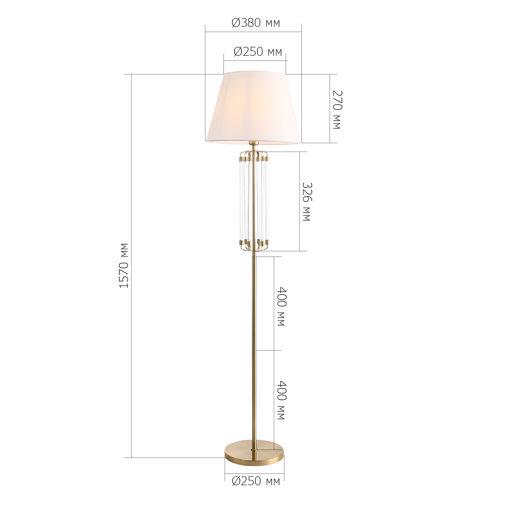 картинка SL1403.305.01 Светильник напольный ST-Luce ОПАЛ от магазина pro-decor.kz