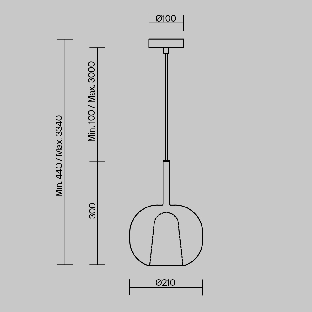 картинка Подвесной светильник Maytoni MOD271PL-01W2 от магазина pro-decor.kz