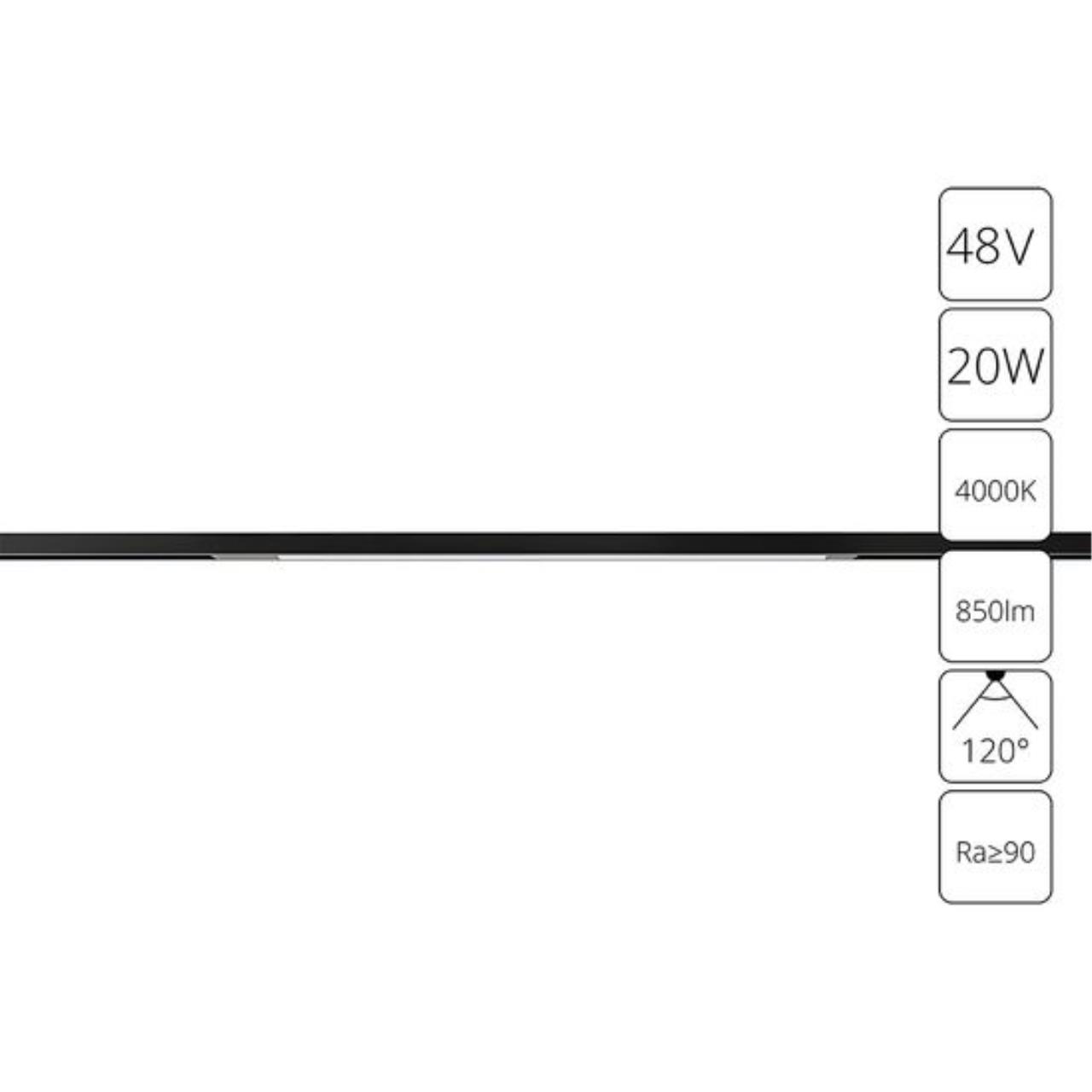 картинка Магнитный трековый светильник Arte Lamp OPTIMA A7264PL-1BK от магазина pro-decor.kz