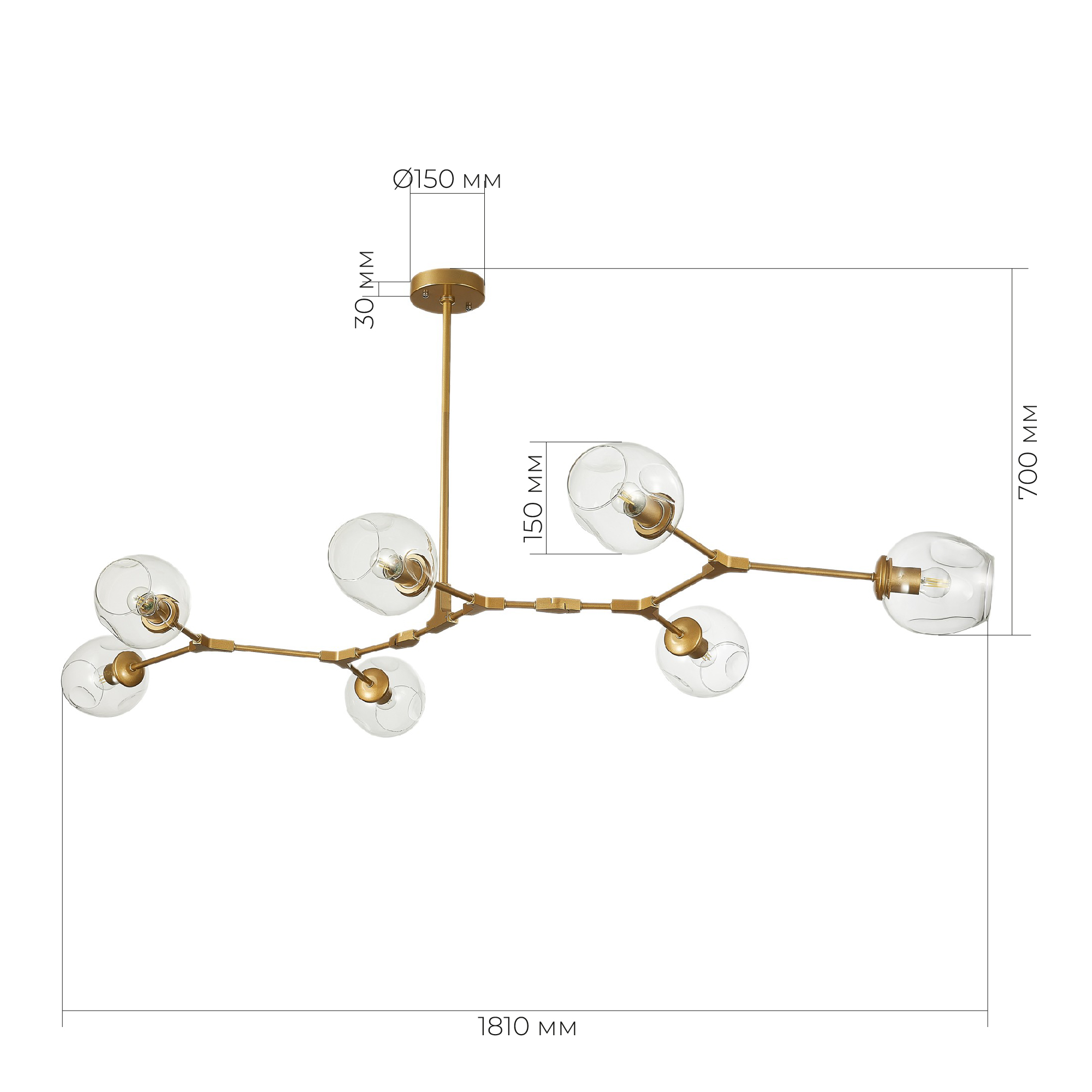 картинка Подвесная люстра Evoluce Rametto SLE154823-07 от магазина pro-decor.kz