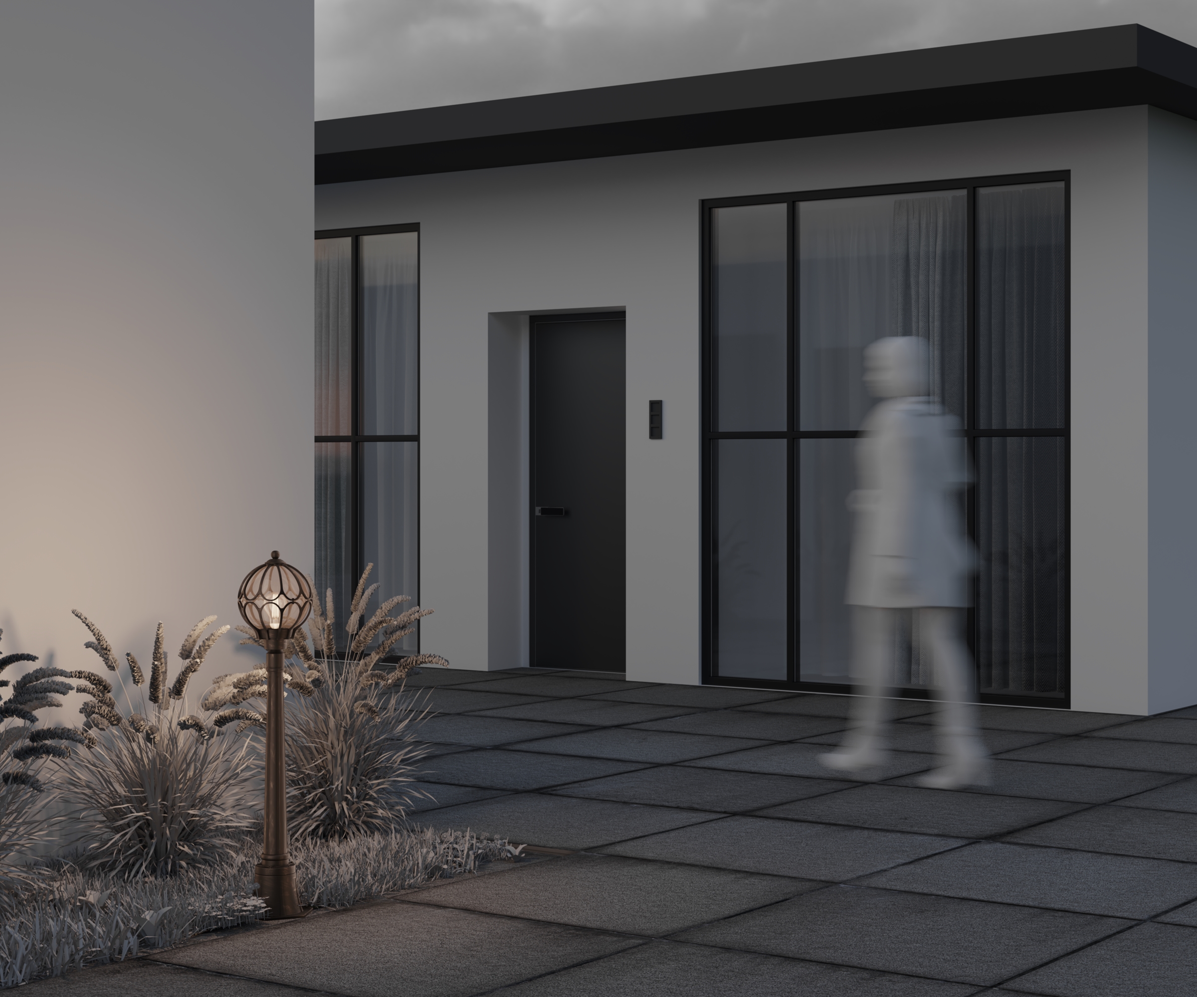 картинка Уличный светильник Maytoni Via O023FL-01G от магазина pro-decor.kz