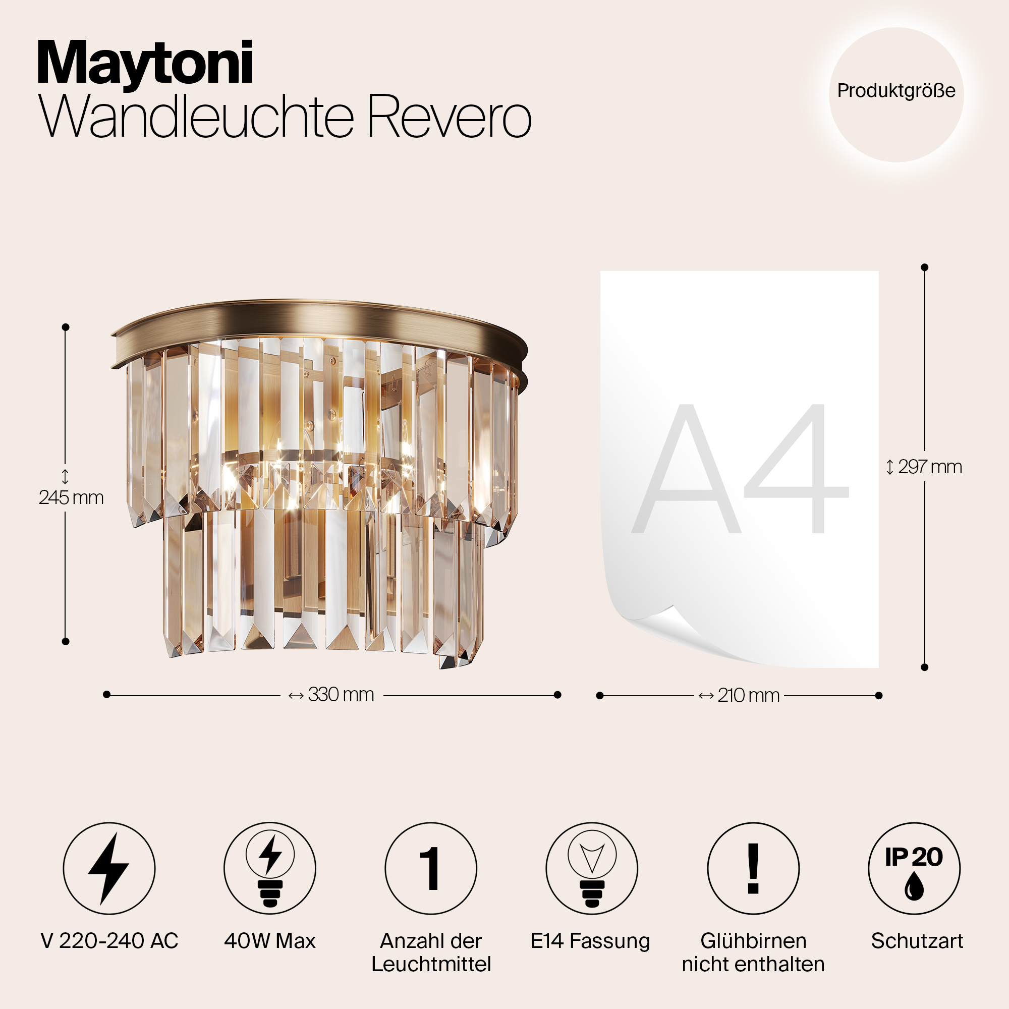 картинка Настенный светильник (бра) Maytoni MOD085WL-01G магазин pro-decor.kz являющийся официальным дистрибьютором в Казахстане картинка Настенный светильник (бра) Maytoni MOD085WL-01G от магазина pro-decor.kz