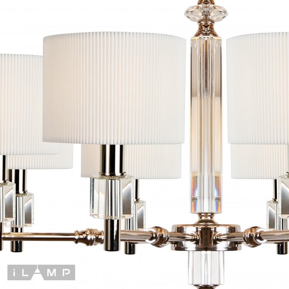 картинка Подвесная люстра iLamp Alexa P2404-8 Nickel от магазина pro-decor.kz