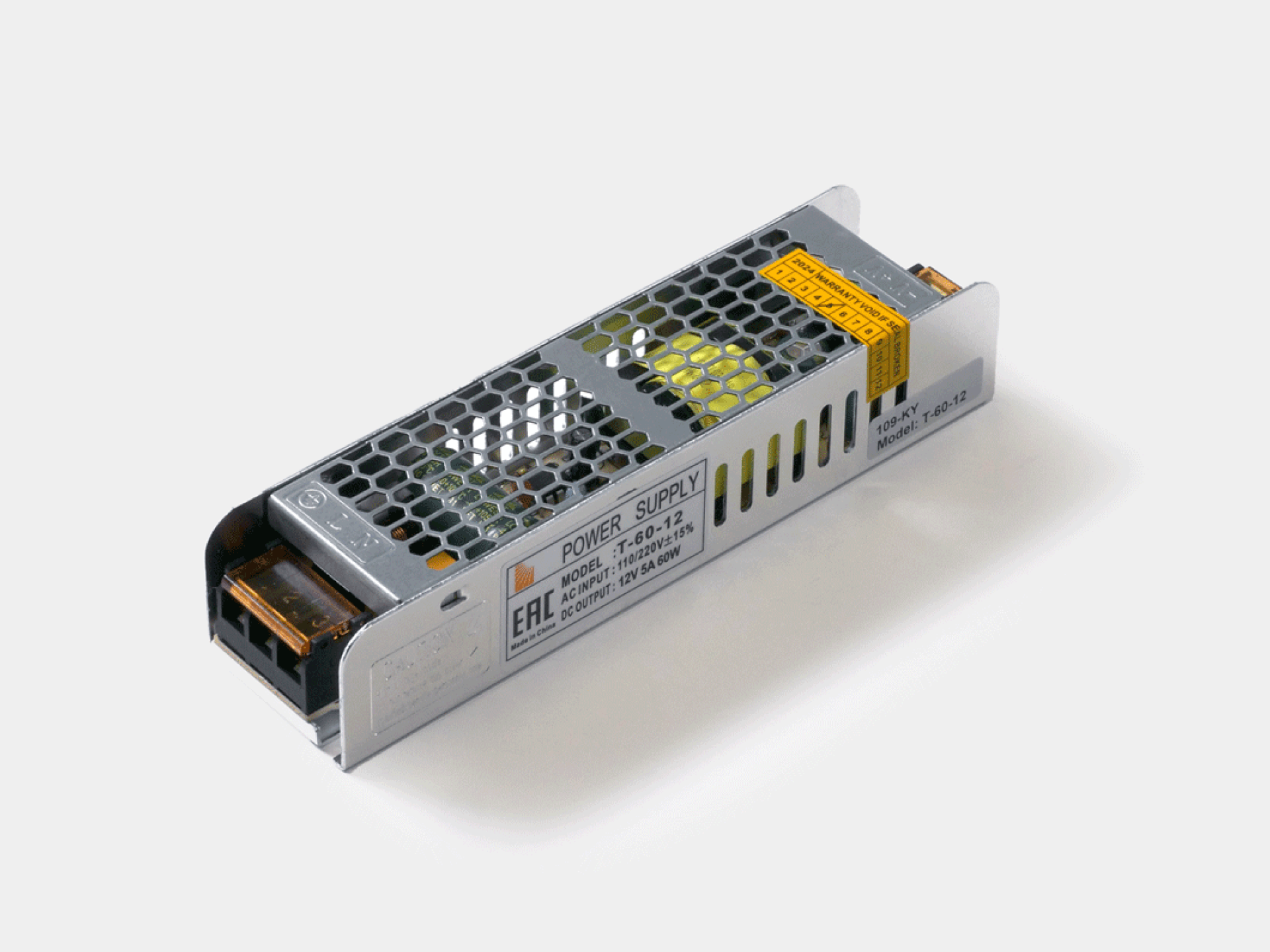 картинка Блок питания компактный /узкий/, 60 W, 12V от магазина pro-decor.kz