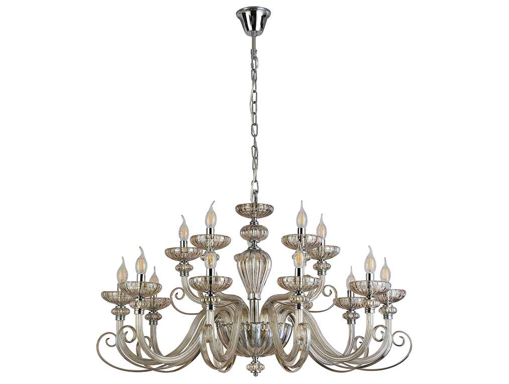 картинка NEWPORT 8620 8620+5/C chrome cognac , Люстра магазин pro-decor.kz являющийся официальным дистрибьютором в Казахстане картинка NEWPORT 8620 8620+5/C chrome cognac , Люстра от магазина pro-decor.kz