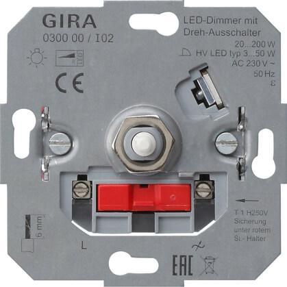картинка Диммер поворотный светодиодноый Gira System 2000 030000 от магазина pro-decor.kz