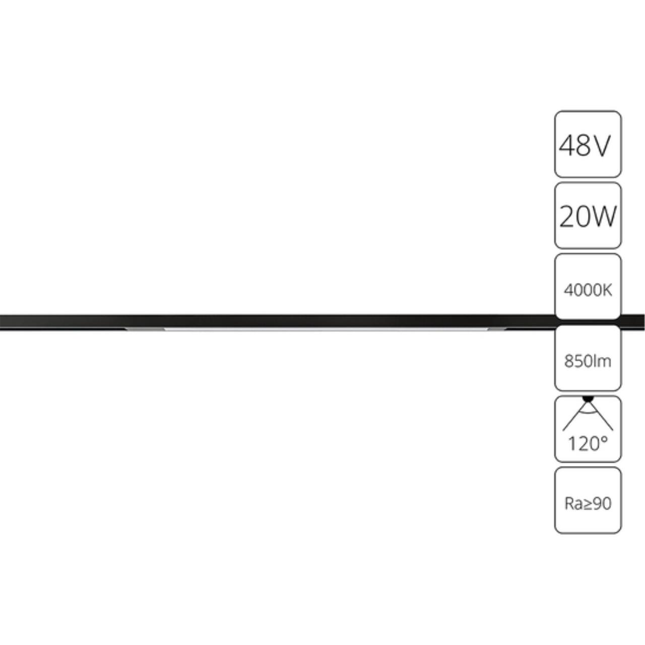 картинка Магнитный трековый светильник Arte Lamp OPTIMA A7264PL-1BK от магазина pro-decor.kz