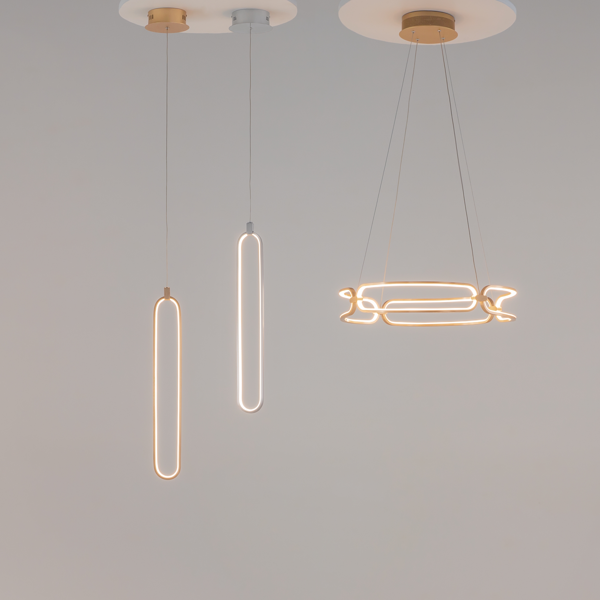 картинка Подвесной светодиодный светильник Maytoni Chain MOD017PL-L50MG от магазина pro-decor.kz