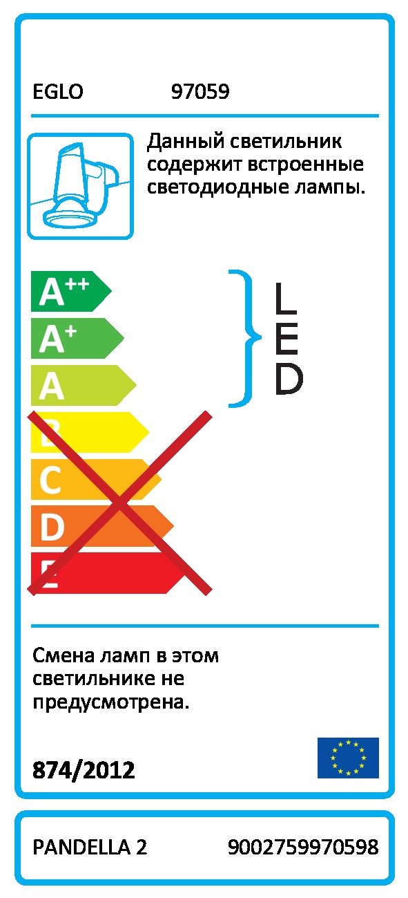 картинка Подсветка для зеркал Eglo Pandella 2 97059 от магазина pro-decor.kz