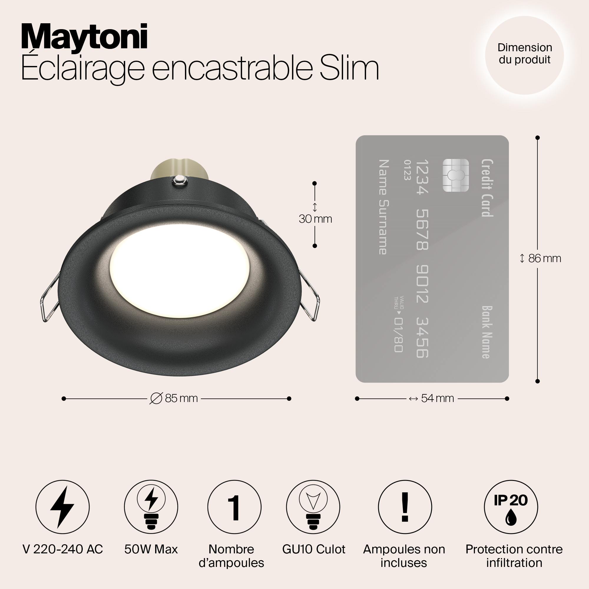 картинка Встраиваемый светильник Maytoni Slim DL027-2-01B магазин pro-decor.kz являющийся официальным дистрибьютором в Казахстане картинка Встраиваемый светильник Maytoni Slim DL027-2-01B от магазина pro-decor.kz