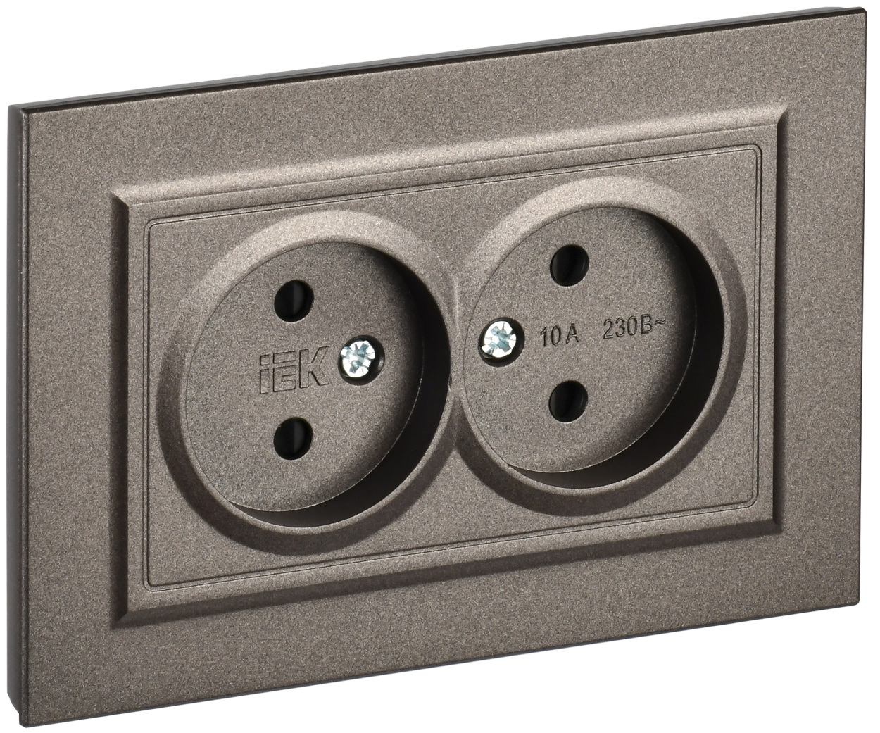 картинка BRITE Роз. 2-я без з/к с з/ш 10А в сб. РСш12-2-БрТБ бр. IEK магазин pro-decor.kz являющийся официальным дистрибьютором в Казахстане картинка BRITE Роз. 2-я без з/к с з/ш 10А в сб. РСш12-2-БрТБ бр. IEK от магазина pro-decor.kz