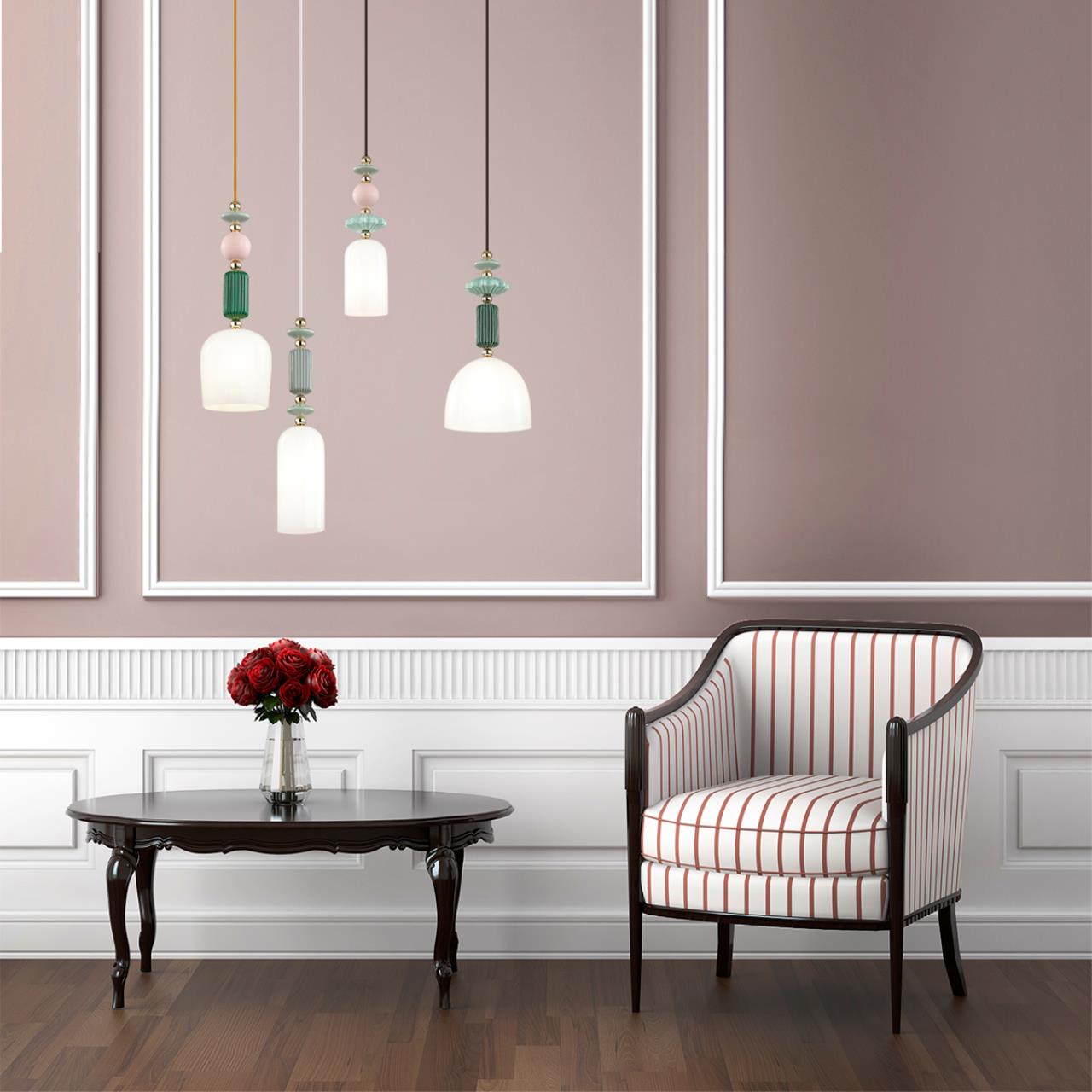 картинка Подвесной светильник Odeon Light Classic Candy 4861/1C от магазина pro-decor.kz