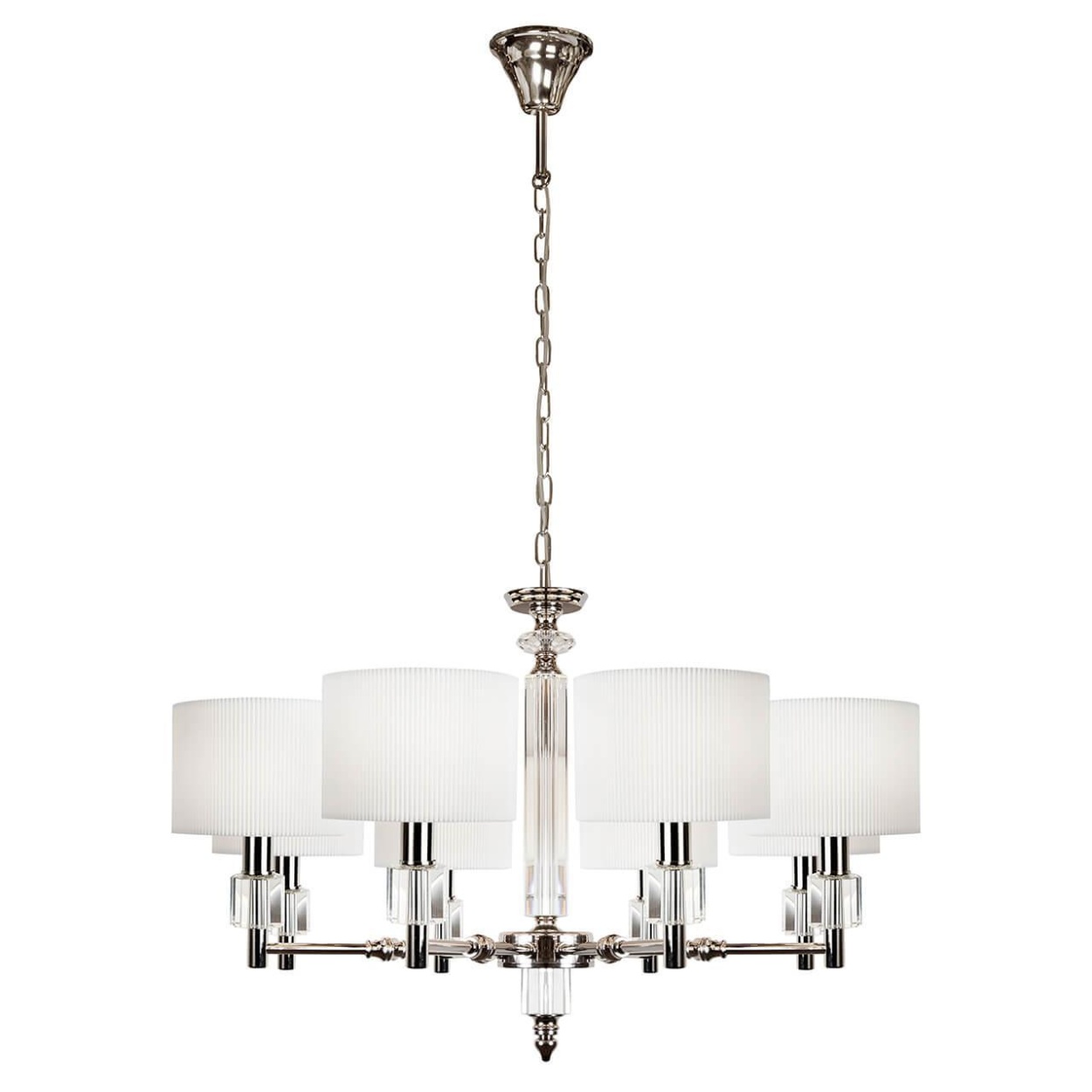 картинка Подвесная люстра iLamp Alexa P2404-8 Nickel от магазина pro-decor.kz