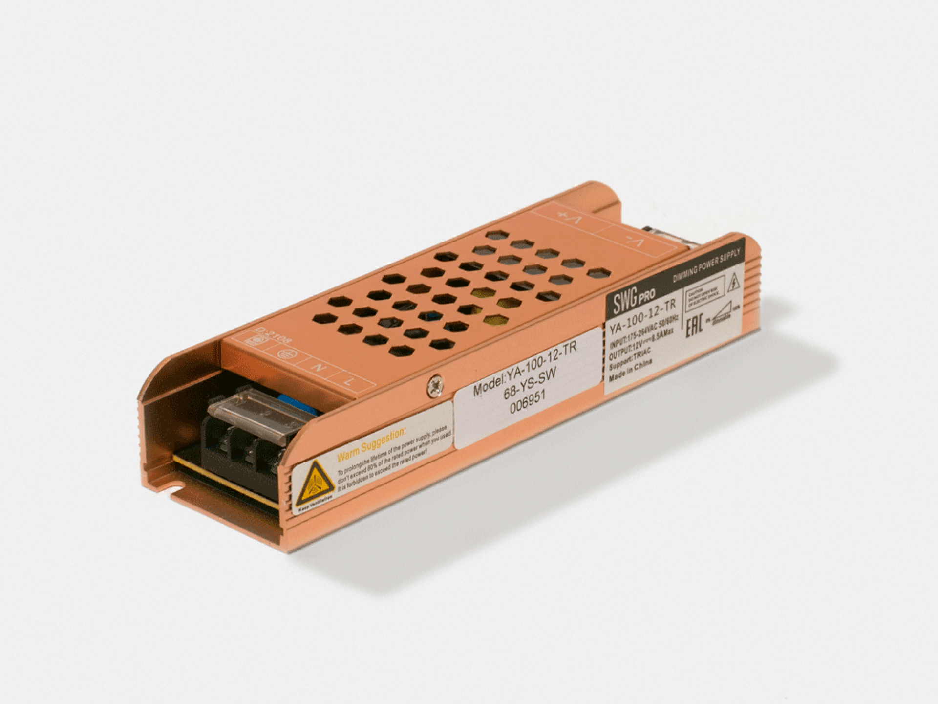 картинка Блок питания для светодиодной ленты, с диммированием TRIAC 100Вт, 12В от магазина pro-decor.kz