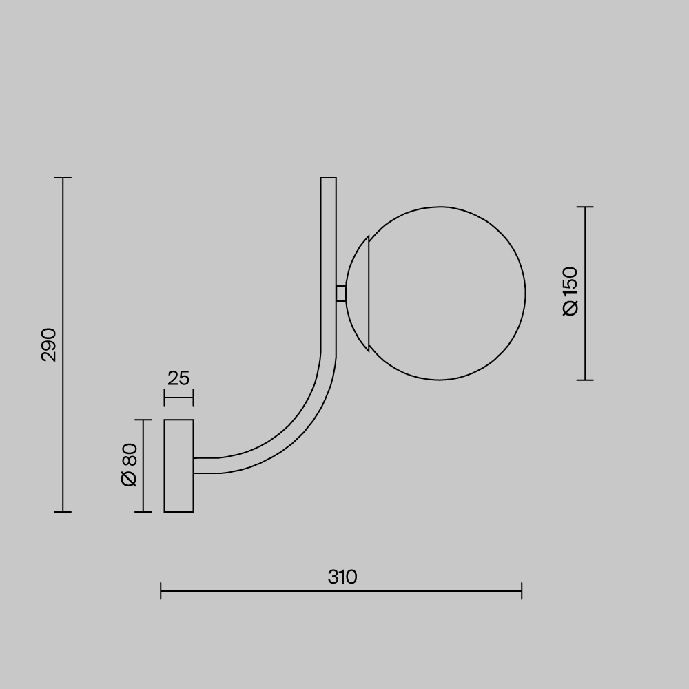картинка Бра Maytoni MOD109WL-01BS магазин pro-decor.kz являющийся официальным дистрибьютором в Казахстане картинка Бра Maytoni MOD109WL-01BS от магазина pro-decor.kz