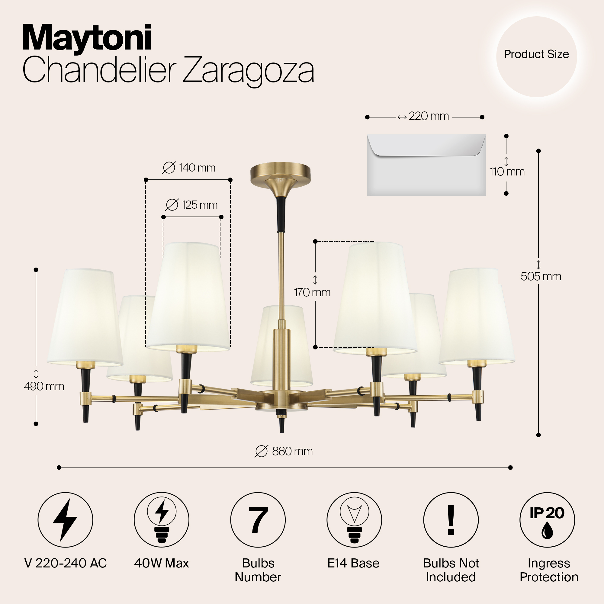 картинка Подвесная люстра Maytoni Zaragoza H001CL-07BS магазин pro-decor.kz являющийся официальным дистрибьютором в Казахстане картинка Подвесная люстра Maytoni Zaragoza H001CL-07BS от магазина pro-decor.kz