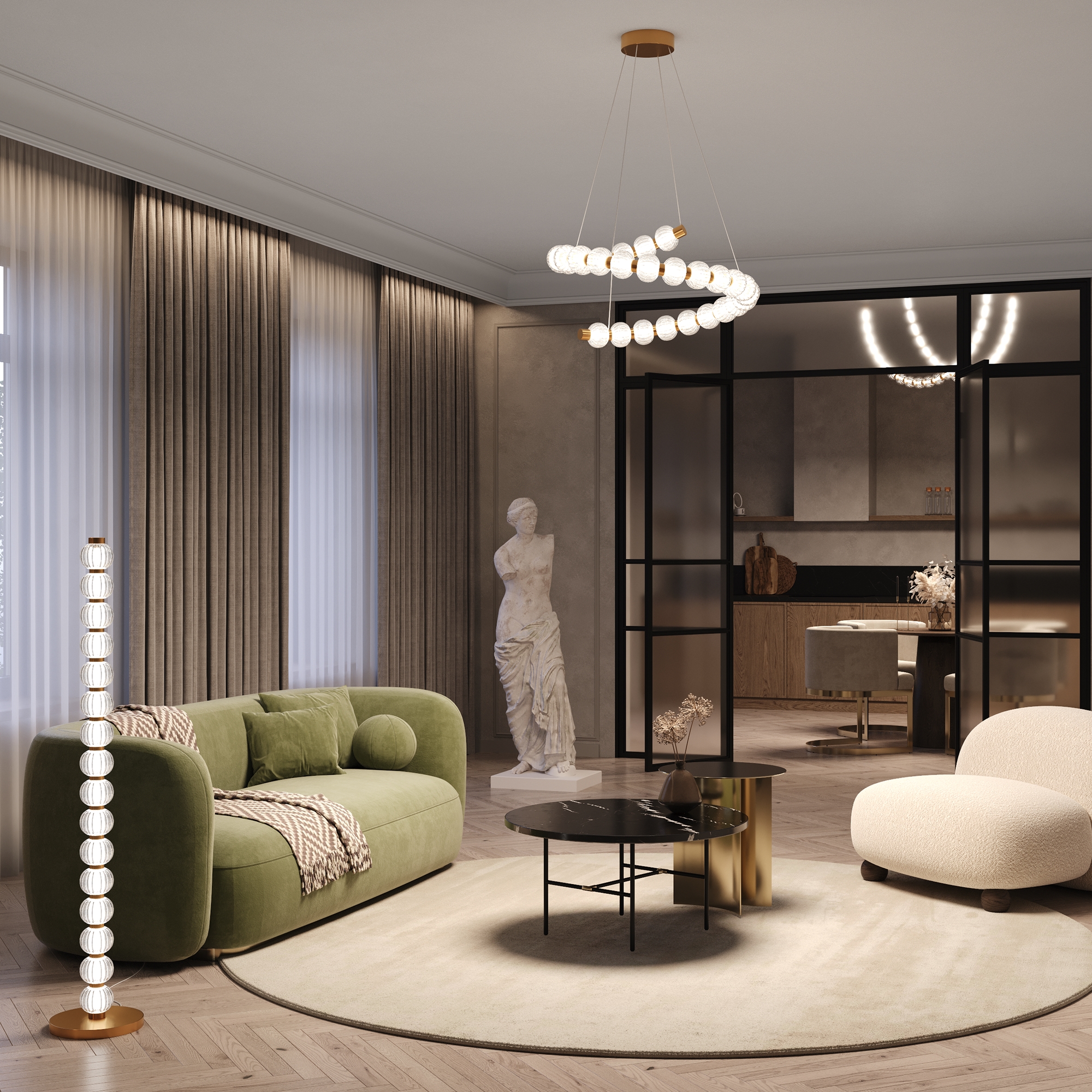 картинка Напольный светильник (торшер) Maytoni MOD555FL-L23G3K от магазина pro-decor.kz
