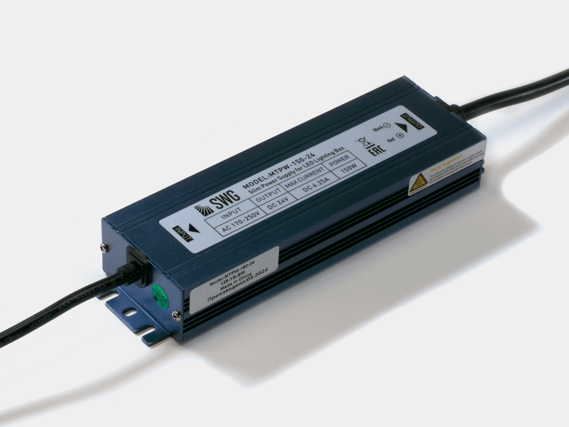 картинка MINI Al Блок питания TPW, 150 W Влагозащитный, 24 V магазин pro-decor.kz являющийся официальным дистрибьютором в Казахстане картинка MINI Al Блок питания TPW, 150 W Влагозащитный, 24 V от магазина pro-decor.kz
