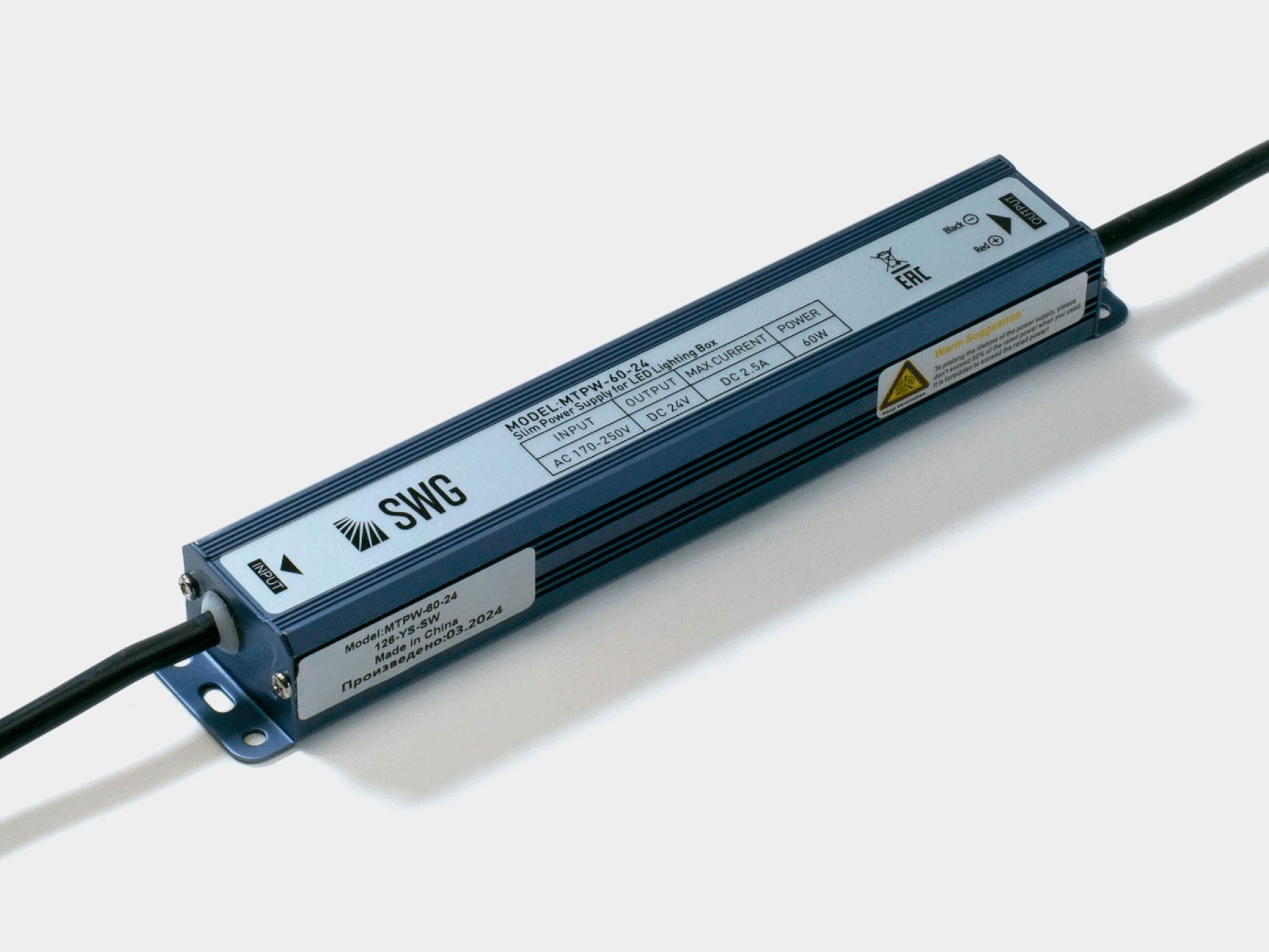 картинка MINI Al Блок питания TPW, 60 W Влагозащитный, 24 V от магазина pro-decor.kz