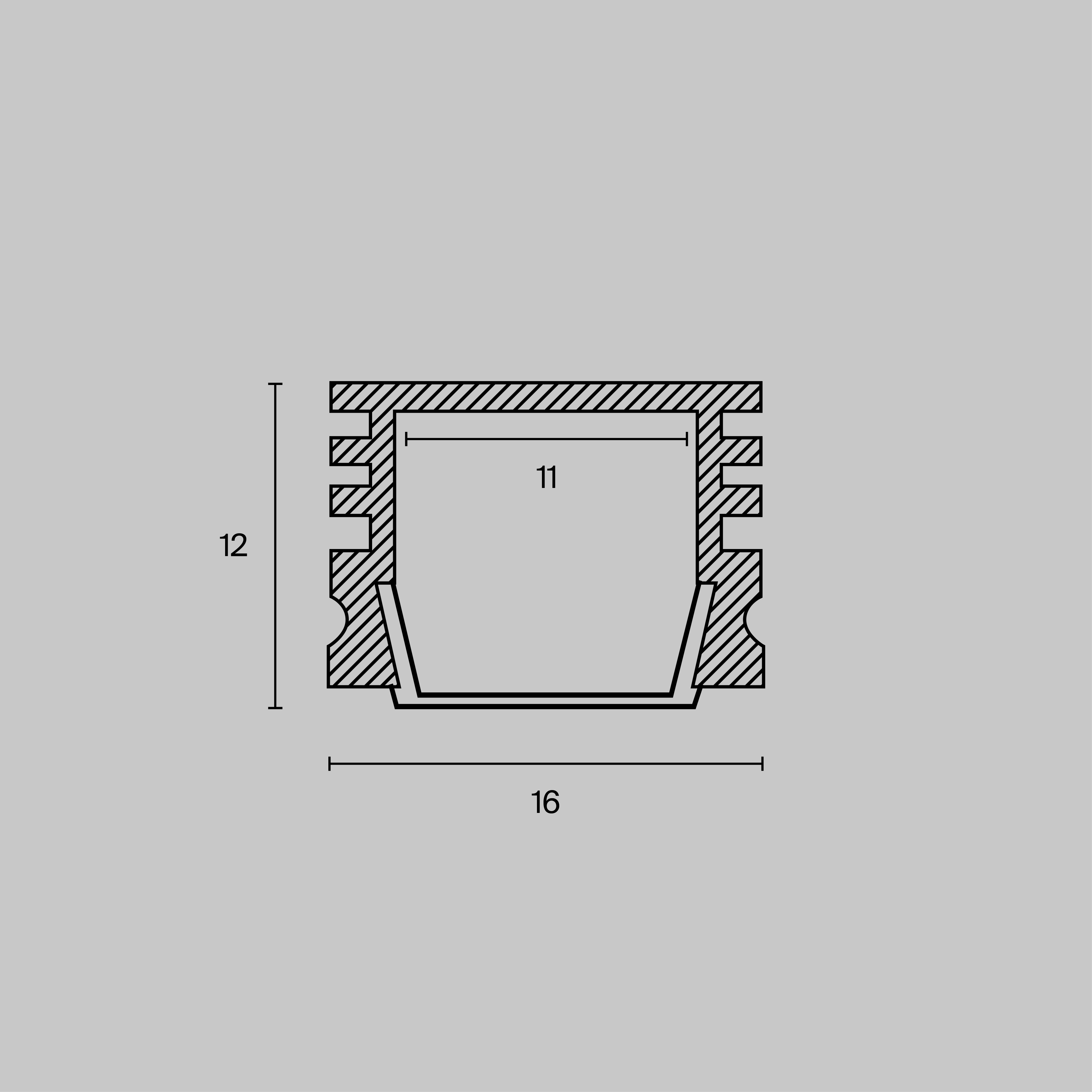 картинка Комплектующие к светодиодной ленте Technical ALM005S-2M от магазина pro-decor.kz