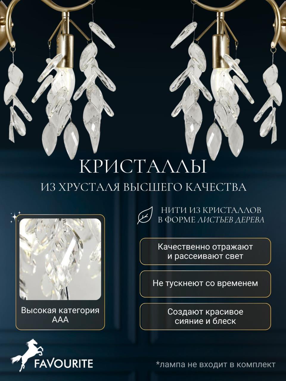 картинка Настенный светильник Brillo 3003-1W от магазина pro-decor.kz