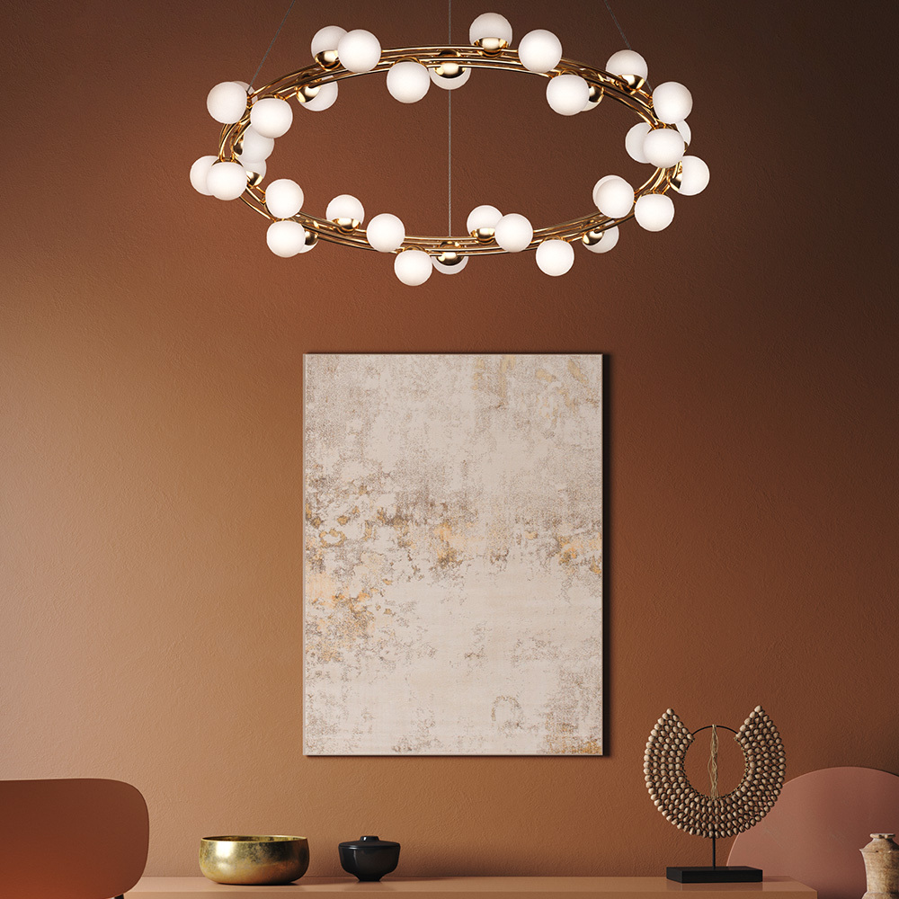 картинка Подвесная светодиодная люстра Maytoni Tessara MOD081PL-L50G3K от магазина pro-decor.kz