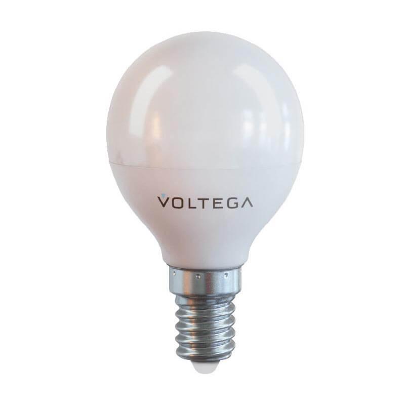 картинка Лампа светодиодная Voltega E14 7W 4000К матовая VG2-G45E14cold7W 7055 от магазина pro-decor.kz