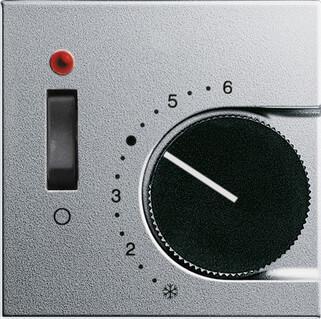 картинка Лицевая панель Gira System 55 термостата теплого пола алюминий 149226 от магазина pro-decor.kz