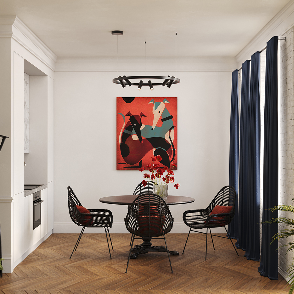 картинка Подвесной светильник Maytoni MOD102PL-L42BK от магазина pro-decor.kz