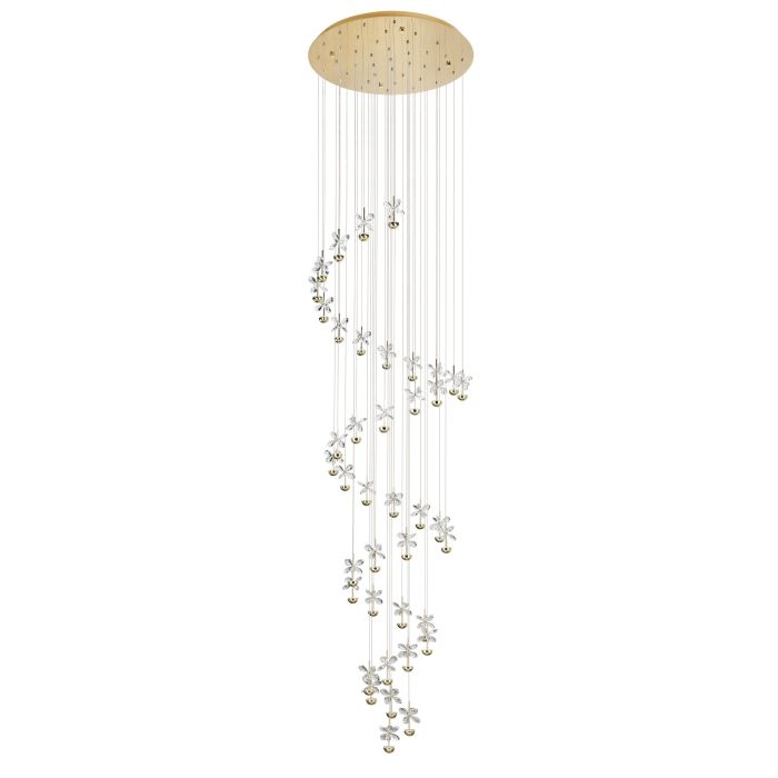 картинка Светильник подвесной PIANOPOLI 3, сталь, хрусталь, LED от магазина pro-decor.kz