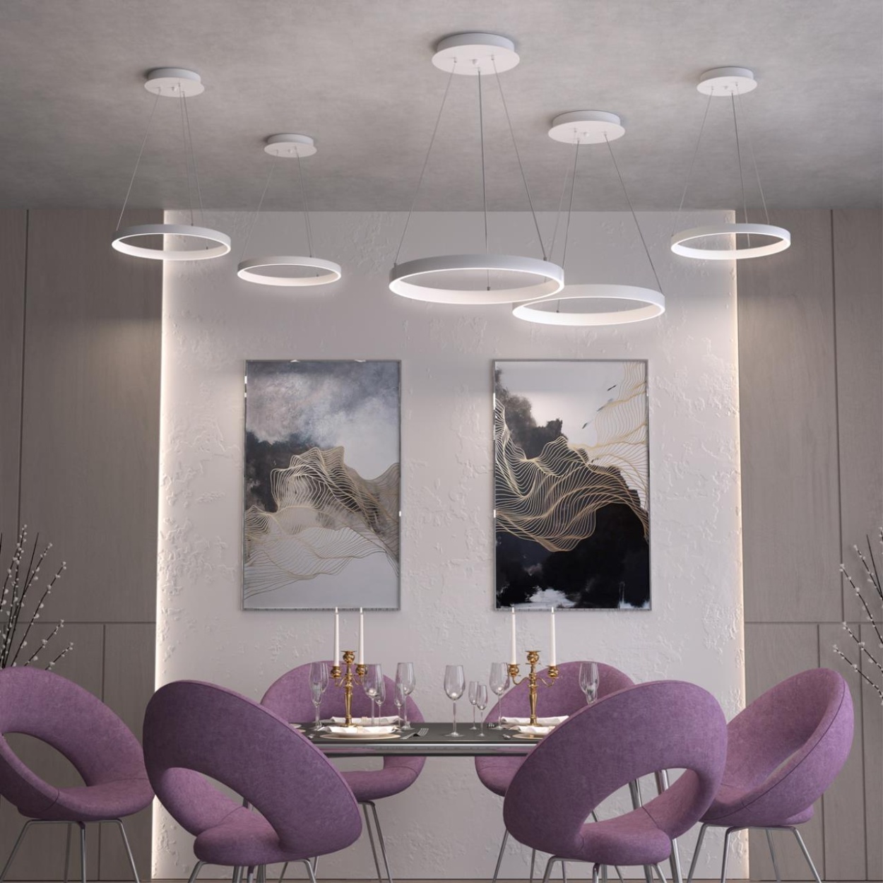 картинка Подвесной светодиодный светильник Novotech Over Iter 358960 от магазина pro-decor.kz